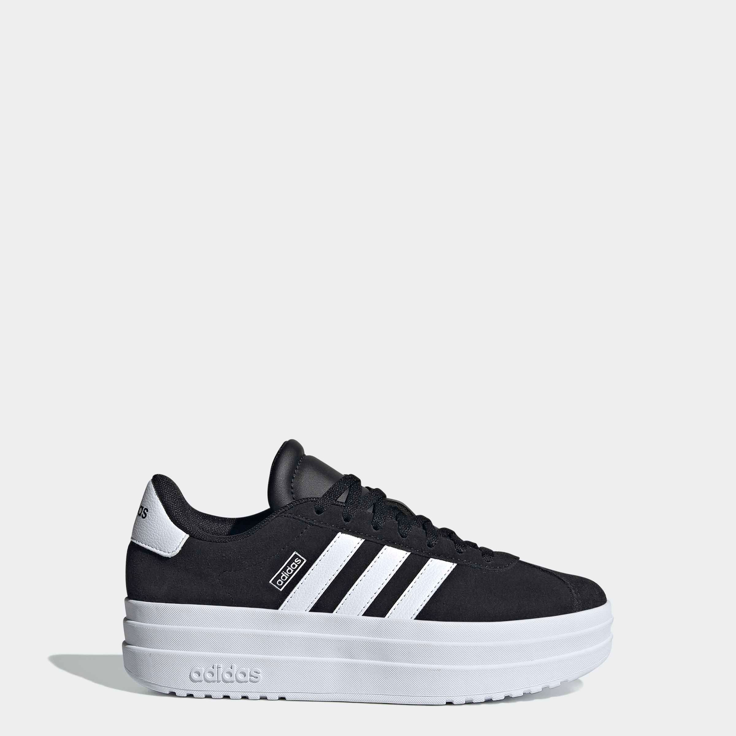 adidas Sportswear Plateausneaker »VL COURT BOLD LIFESTYLE KIDS«, Design auf den Spuren des adidas Gazelle Bold