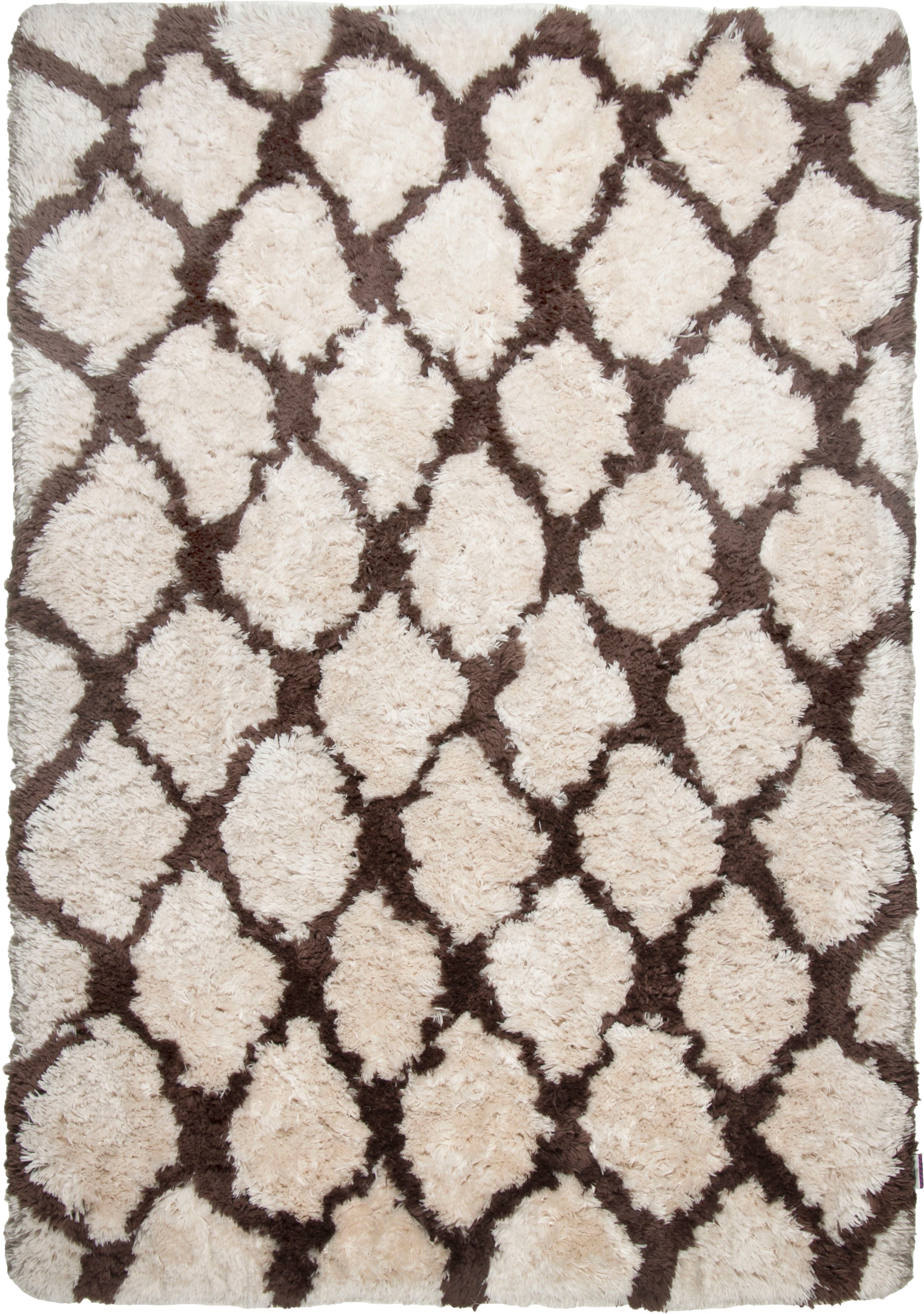 TOM TAILOR HOME Hochflor-Teppich »Flocatic Pattern«, rechteckig, 65 mm Höhe, Rauten Muster, ideal im Wohnzimmer & Schlafzimmer