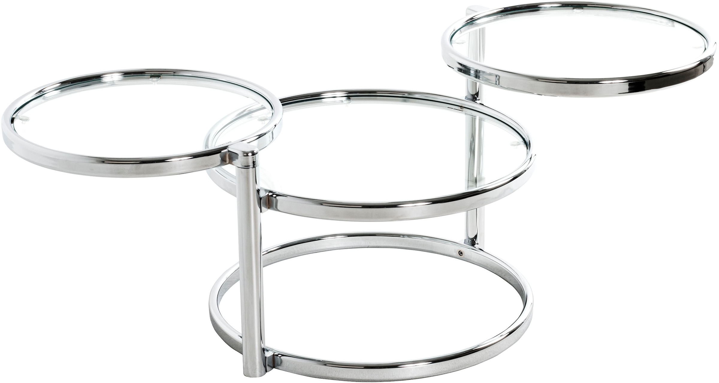 HAKU Table basse »Sofatisch, Wohnzimmertisch« 1 cuis tlg. rond - en métal argenté - Ø/H / cm