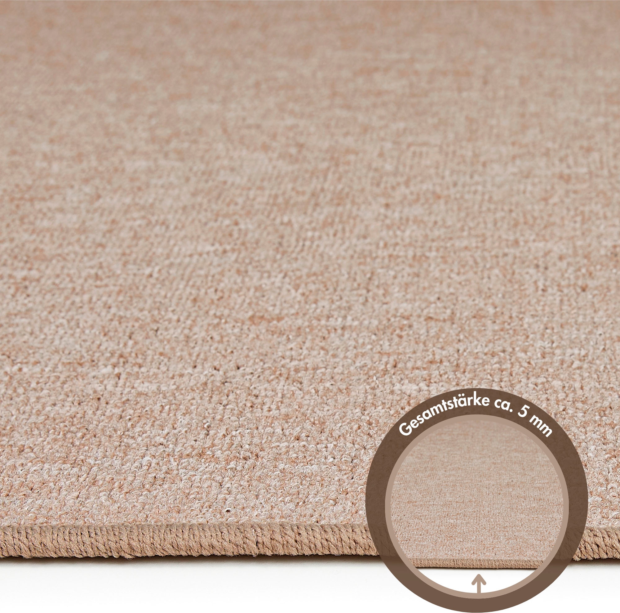 Andiamo Teppich »Luton, Made in Germany«, rechteckig, 5 mm Höhe, melierte Optik, auch als Läufer, Wohnzimmer & Schlafzimmer