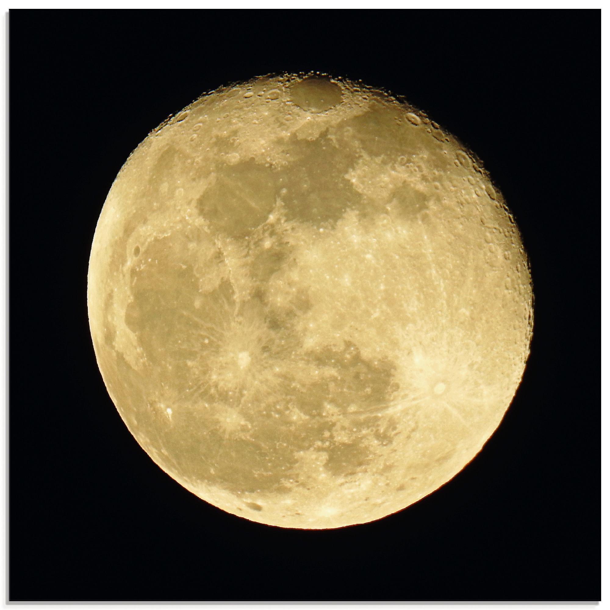 Glasbild »Mond«, Weltraum, (1 St.), in verschiedenen Grössen