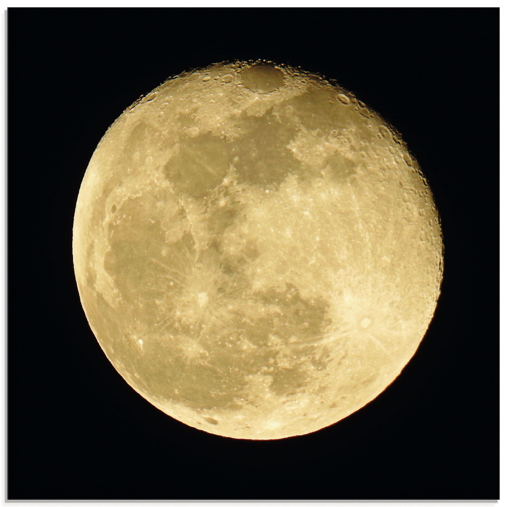 Image of Artland Glasbild "Mond" Weltraum 1 Stk. tlg. in verschiedenen Grössen