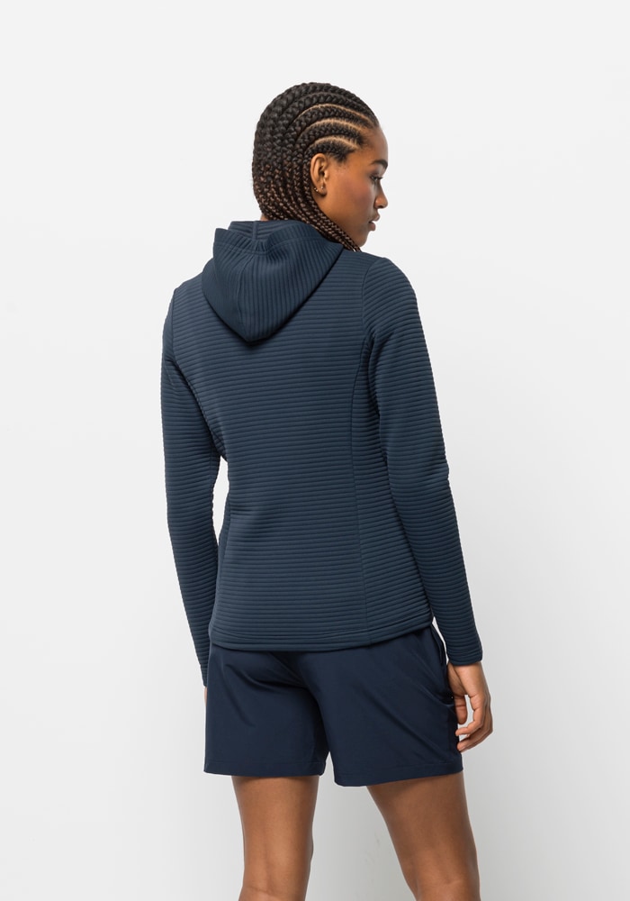 Jack Wolfskin Kapuzenfleecejacke »MODESTO HOODED JKT WOMEN«, mit Kapuze