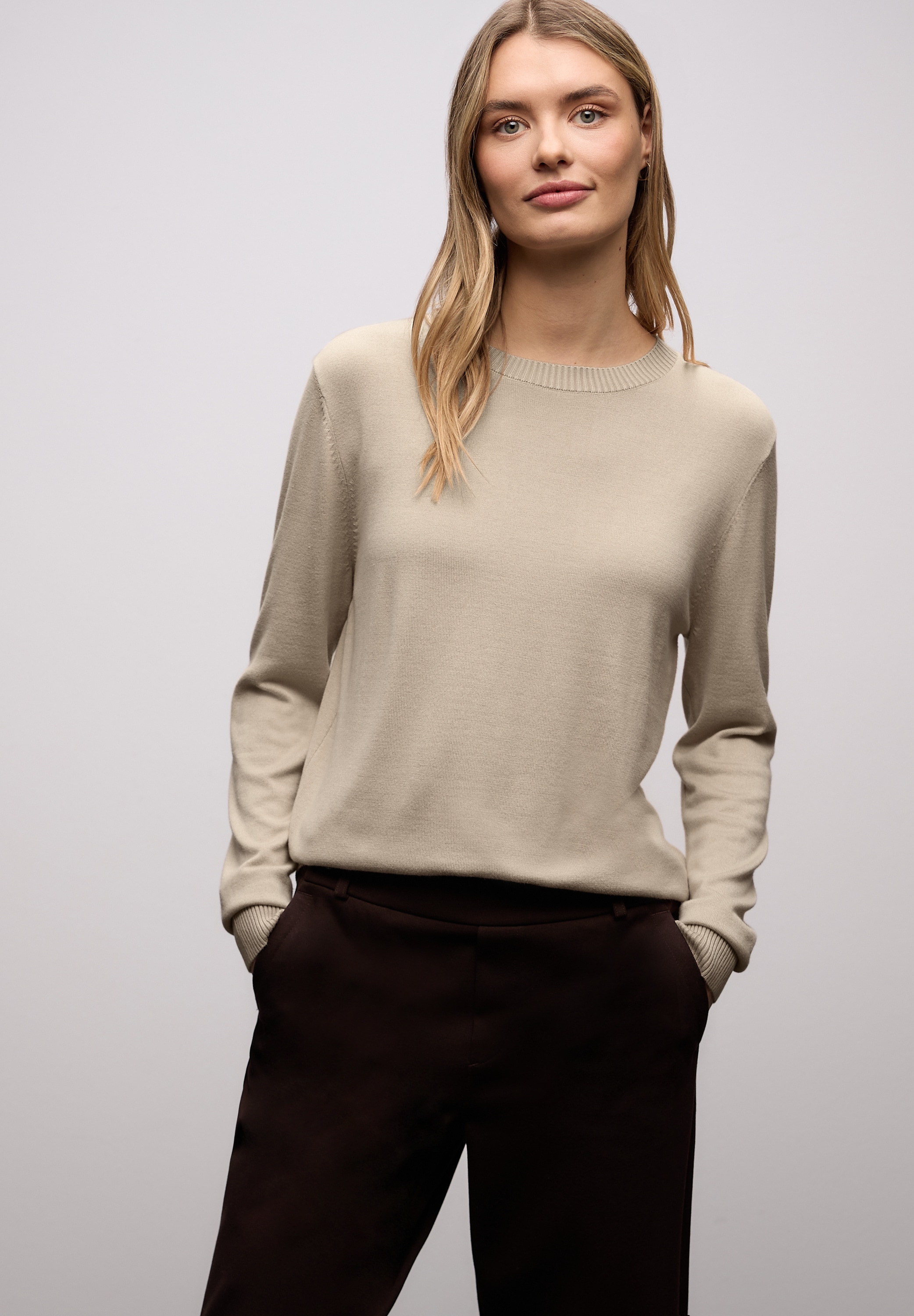 Image of STREET ONE Strickpullover aus Viskosemix
