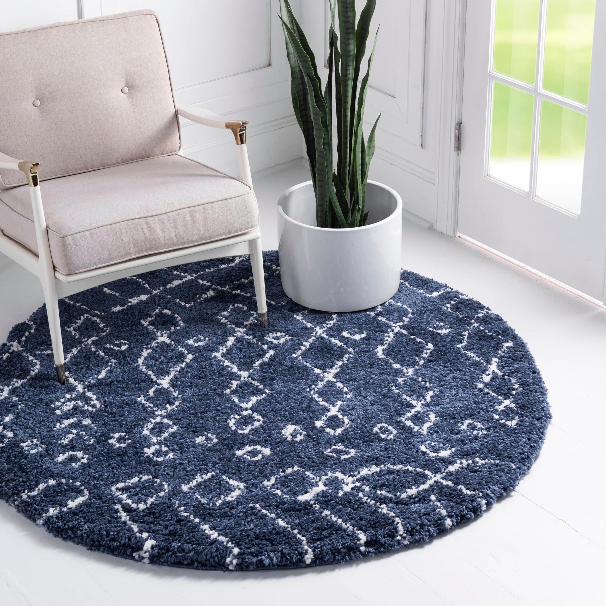Image of Myflair Möbel & Accessoires Hochflor-Teppich "Temara Shag, LAGERRÄUMUNG" rund 51 mm Höhe gewebt, Scandi Design, ideal im Wohnzimmer & Schlafzimmer