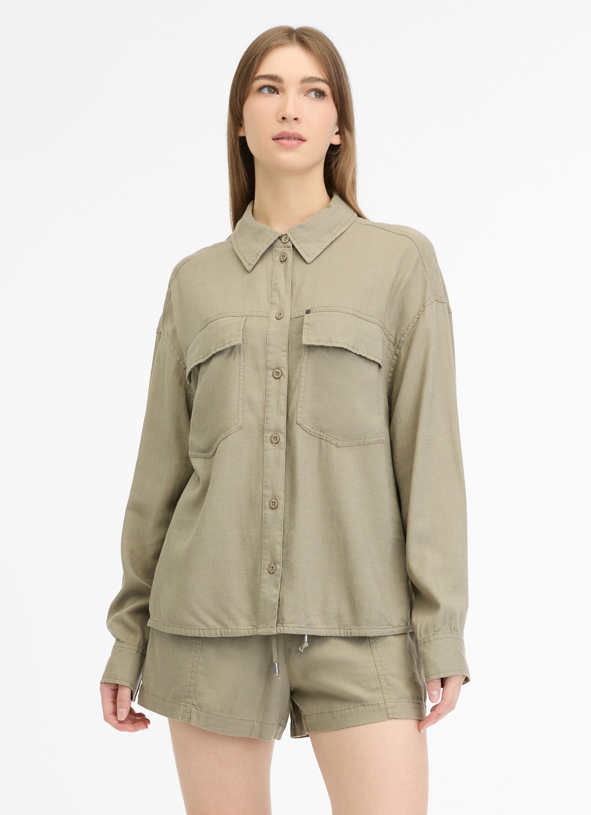 Image of Ragwear Langarmshirt "JOCASTA" mit Leinen, relaxed fit