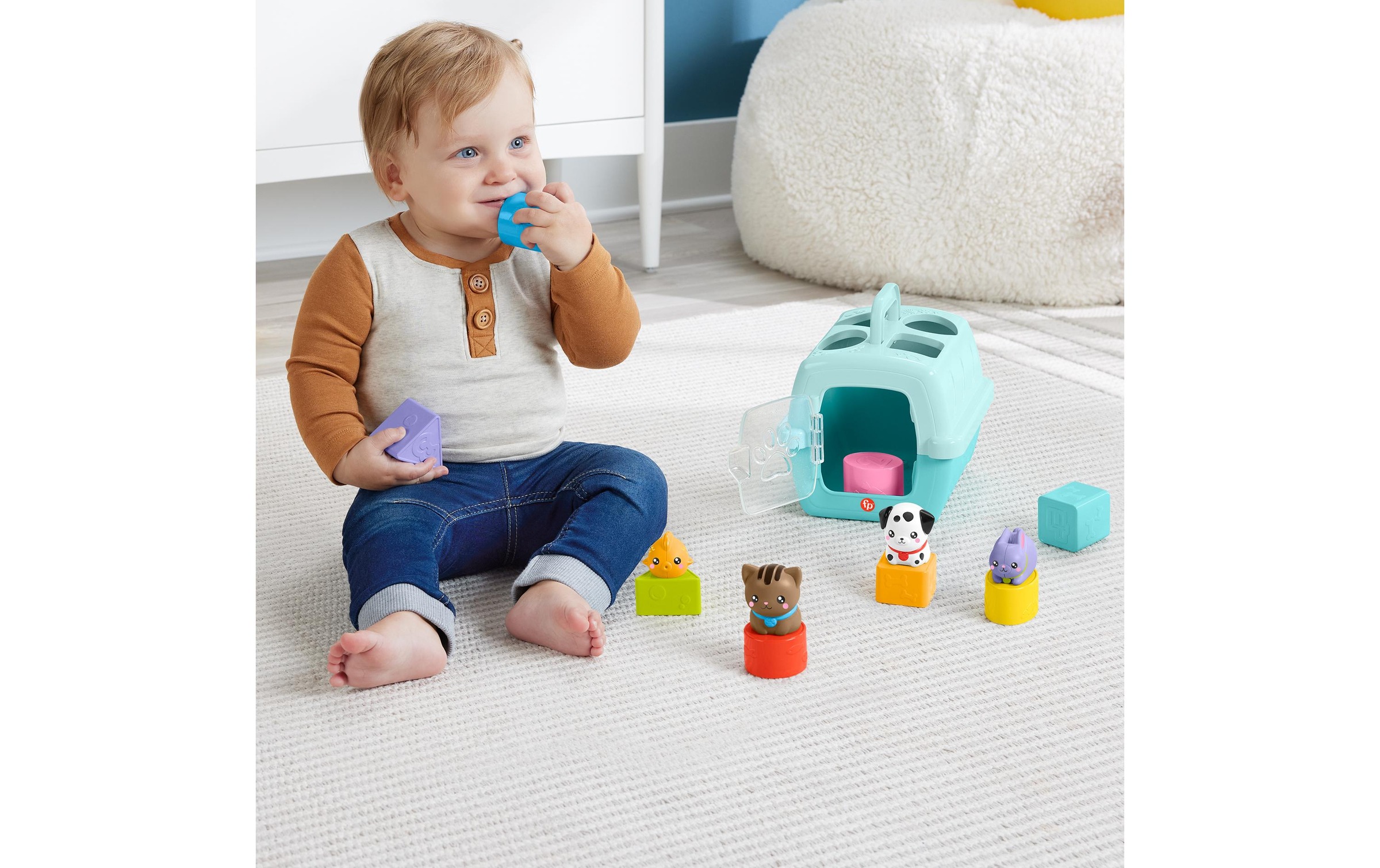 Fisher-Price® Lernspielzeug »Meine Tierfreunde Bausteine«