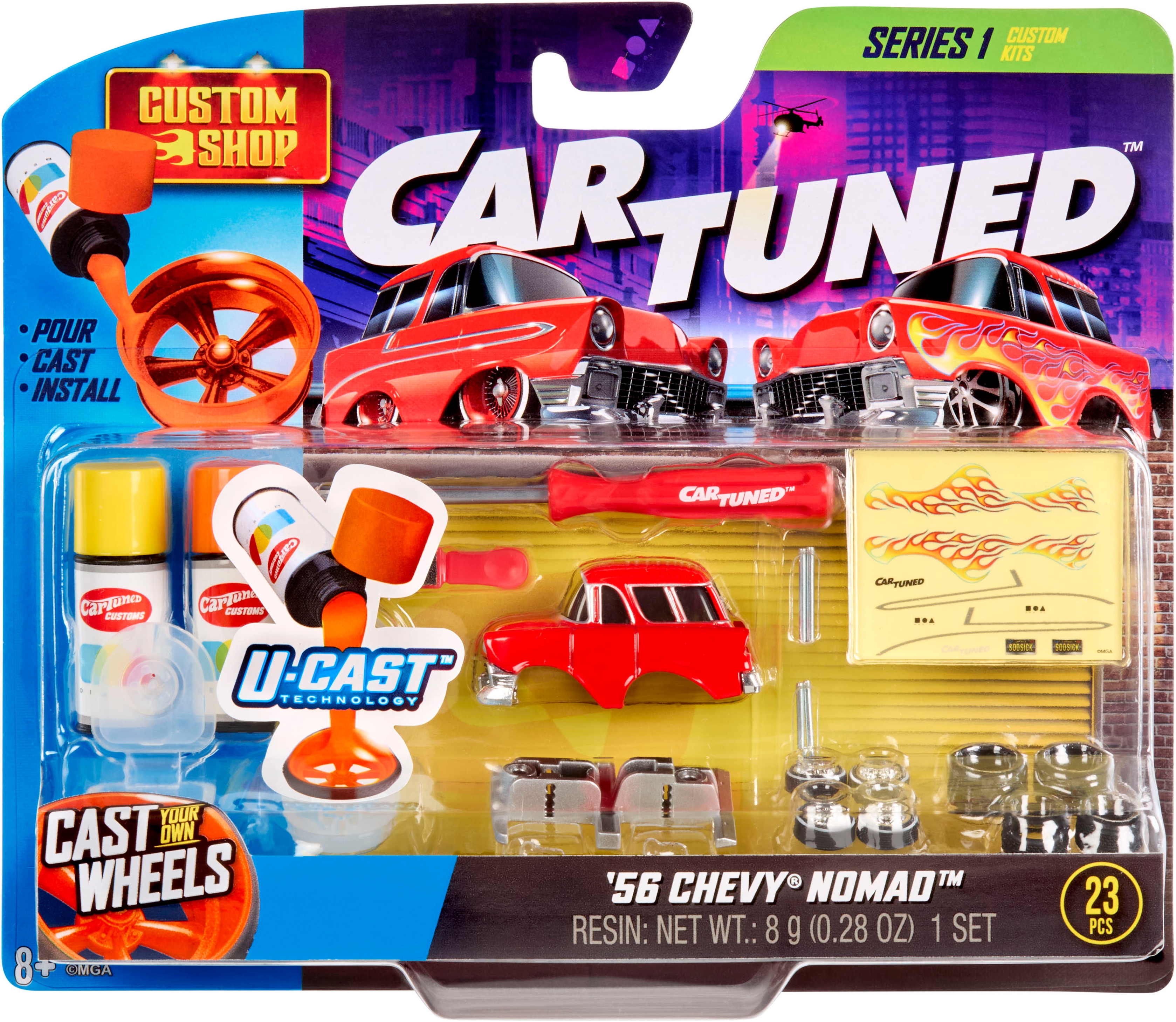 CARTUNED 1100000002199 "CarTuned, Custom Model Kit - 1956 Chevy Nomad" 1:24