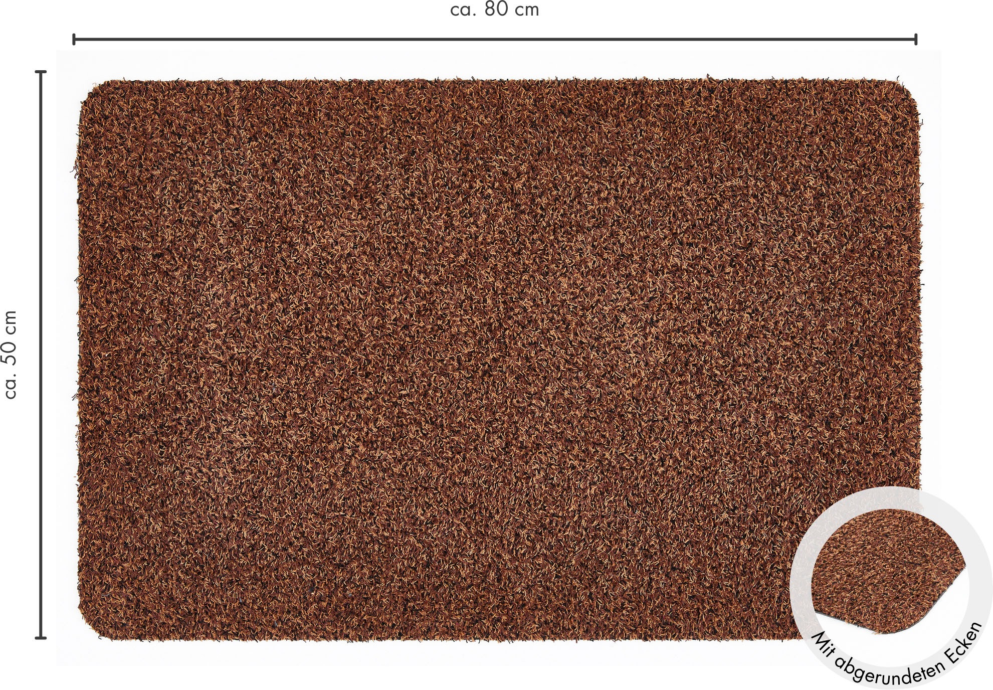 Andiamo Fussmatte »Samson, Made in Netherlands«, rechteckig, 6 mm Höhe, Schmutzfangmatte, waschbar, rutschhemmend, auch als 2er Set erhältlich