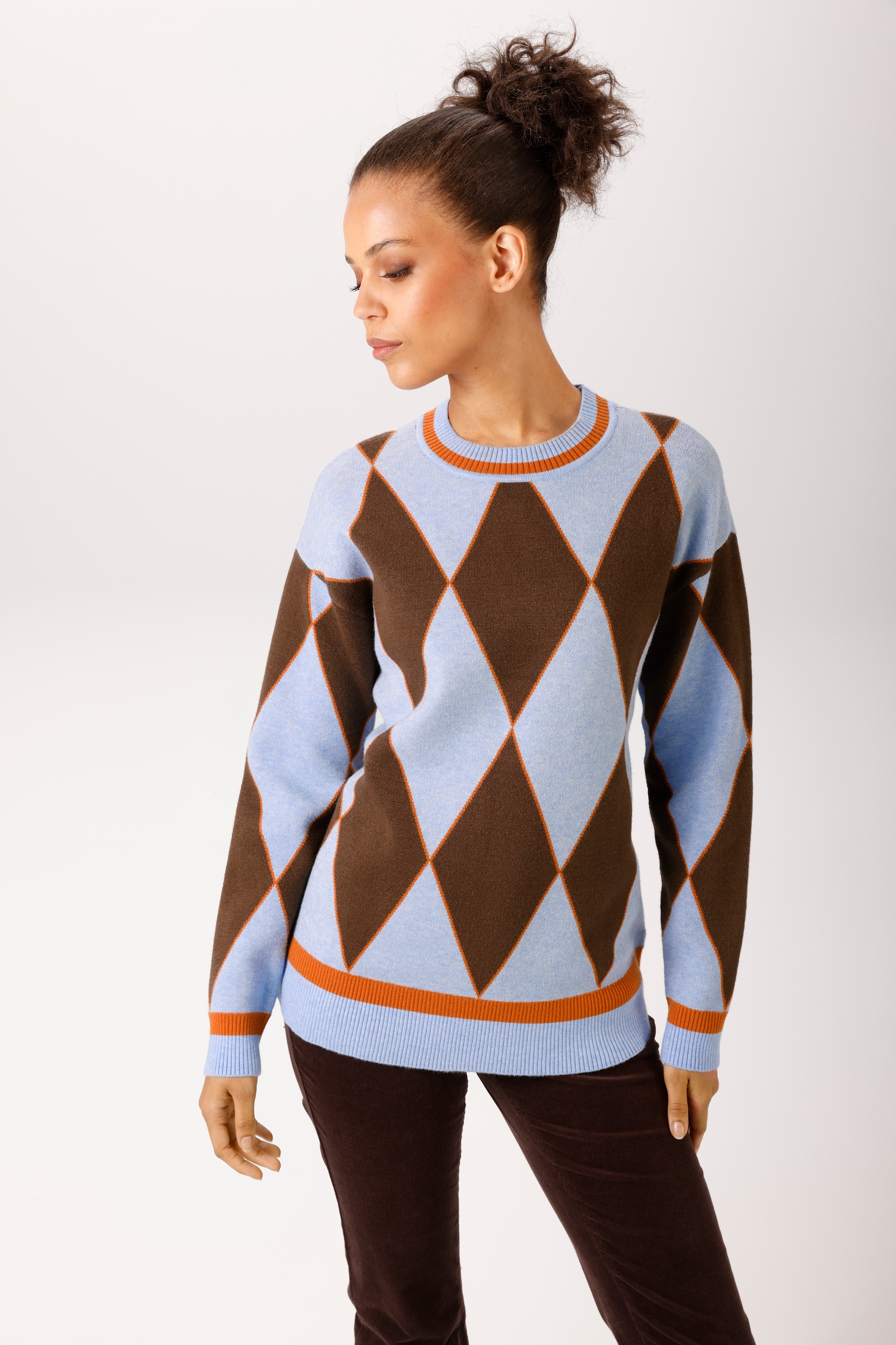 Image of Aniston CASUAL Strickpullover mit grossflächigen Rauten-Muster - NEUE KOLLEKTION