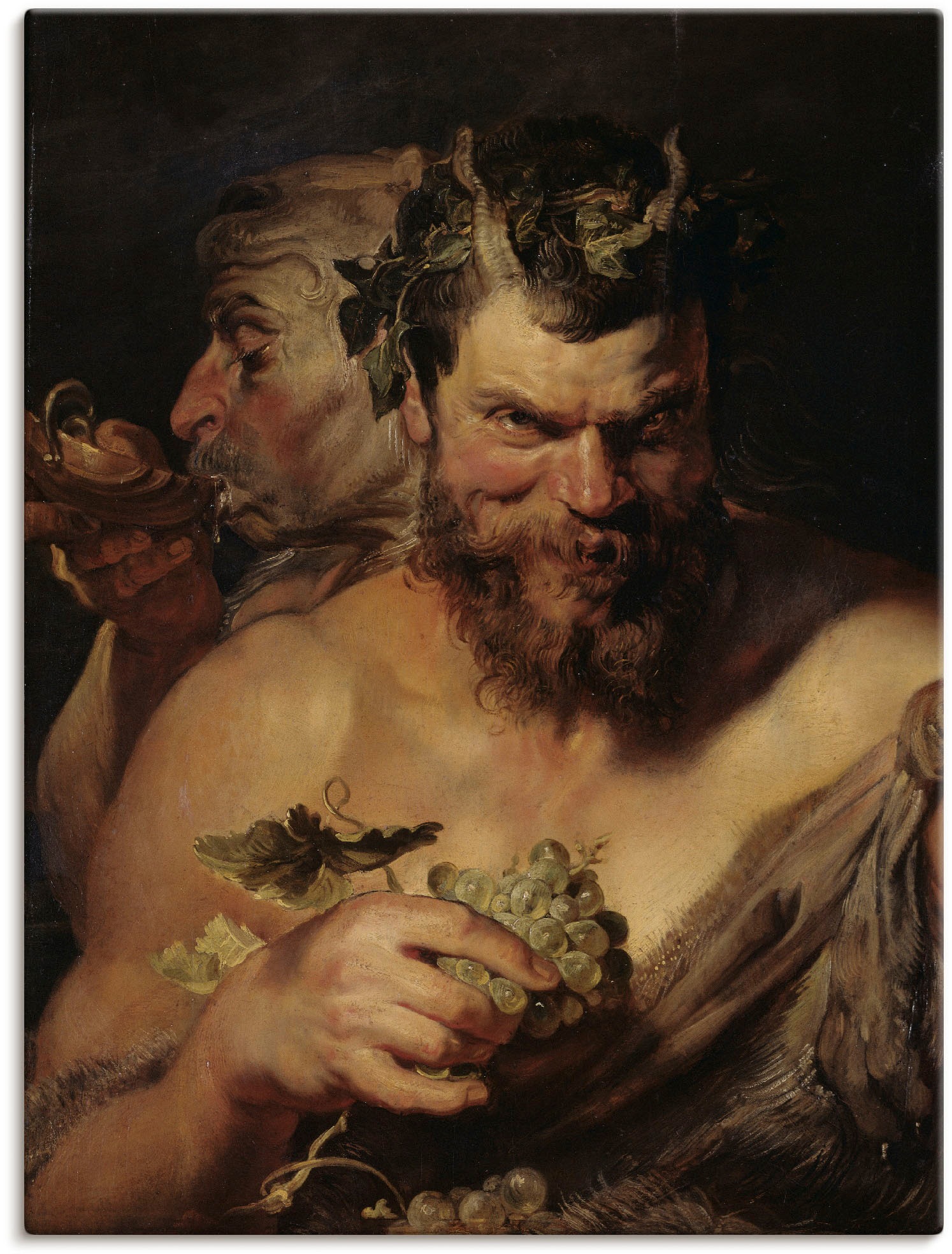 Image of Artland Wandbild »Zwei Satyrn. Um 1615«, klassische Fantasie, (1 St.), in vielen Grössen & Produktarten -Leinwandbild, Poster, Wandaufkleber / Wandtattoo auch für Badezimmer geeignet bei Ackermann Versand Schweiz