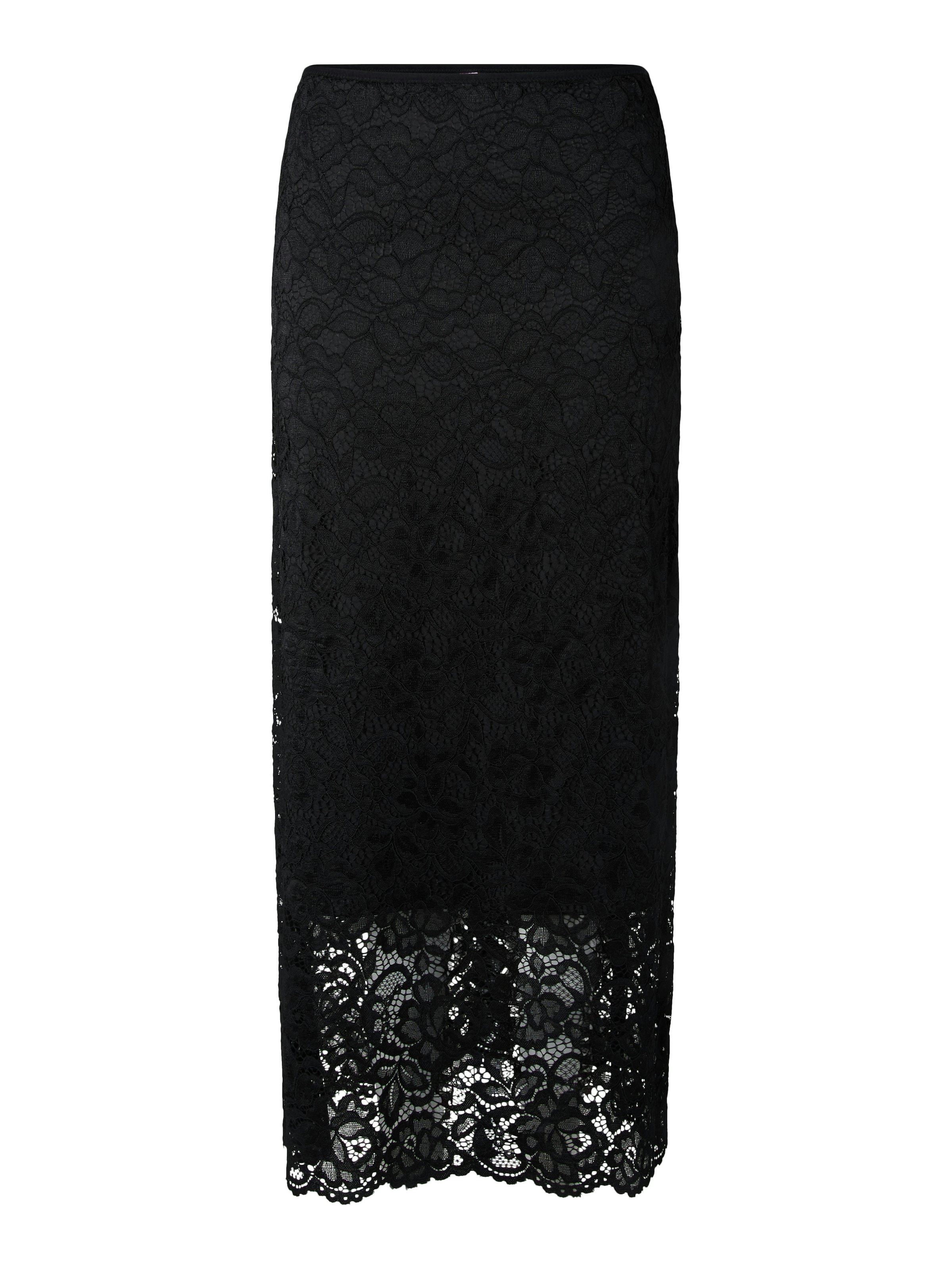 Y.A.S Maxi jupe »YASLACEY HW LONG LACE SKIRT S. NOOS« mélange de matériaux, taille haute