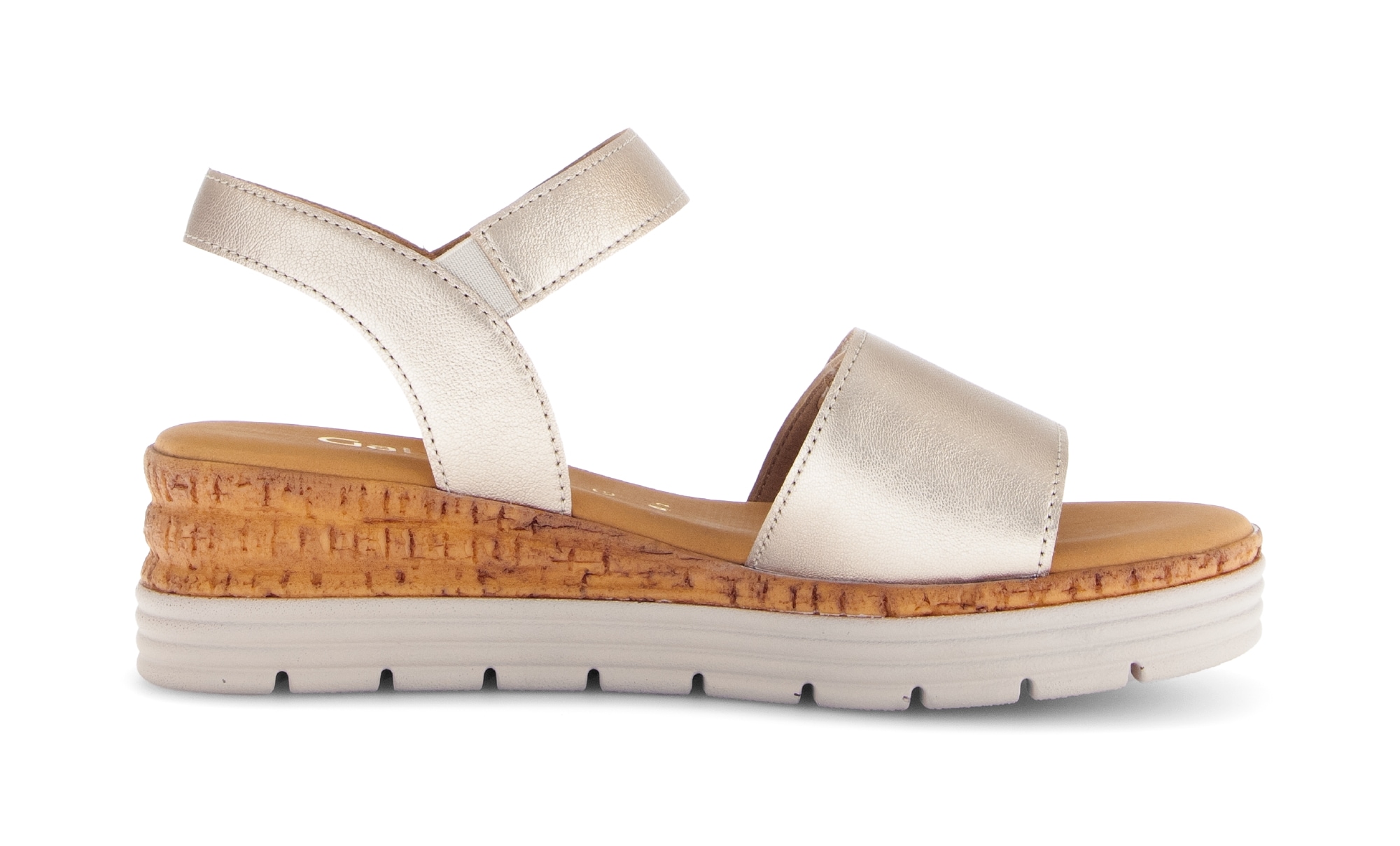Gabor Sandales compensées »GENUA«  , talon compensé, chaussure d'été, sandale avec fermetures velcro, largeur G