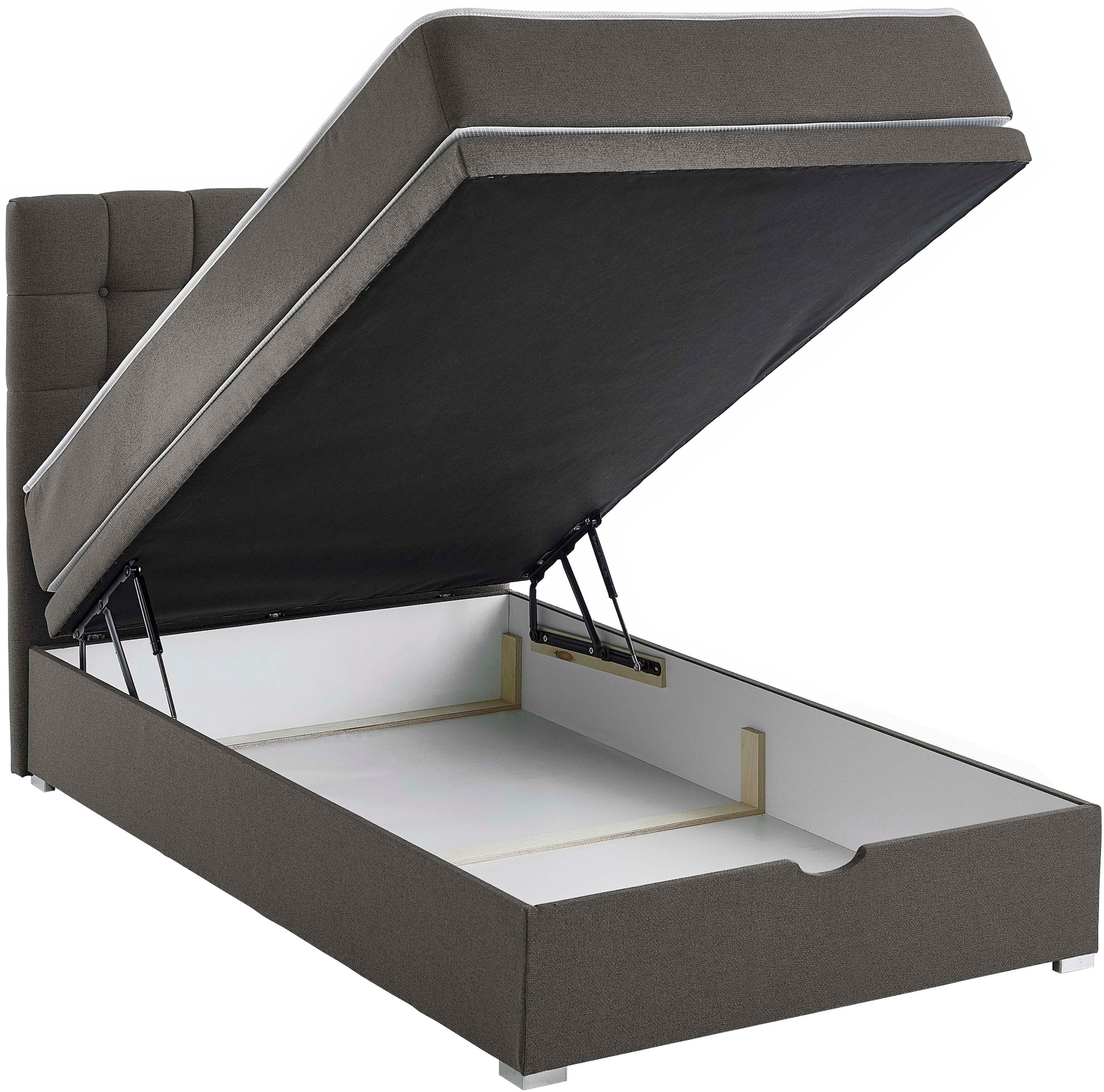 ATLANTIC home collection Boxbett »Riona, erweiterbar zu Doppel- und Familienbett«, wahlweise mit 120x200cm Taschen-Federkernmatratze oder ohne Matratze