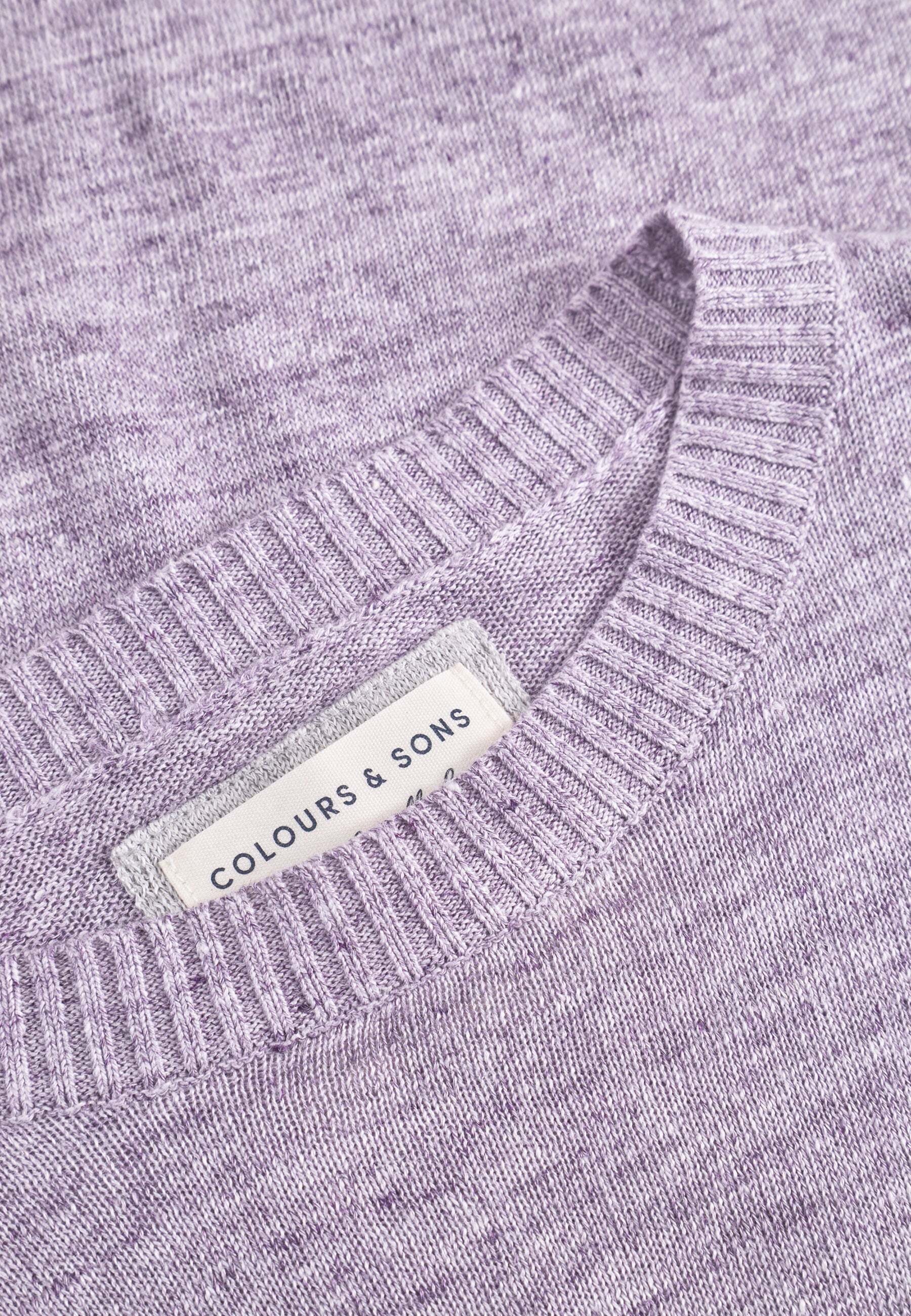 colours & sons Strickpullover »colours & sons Pullover Roundneck-Linen«