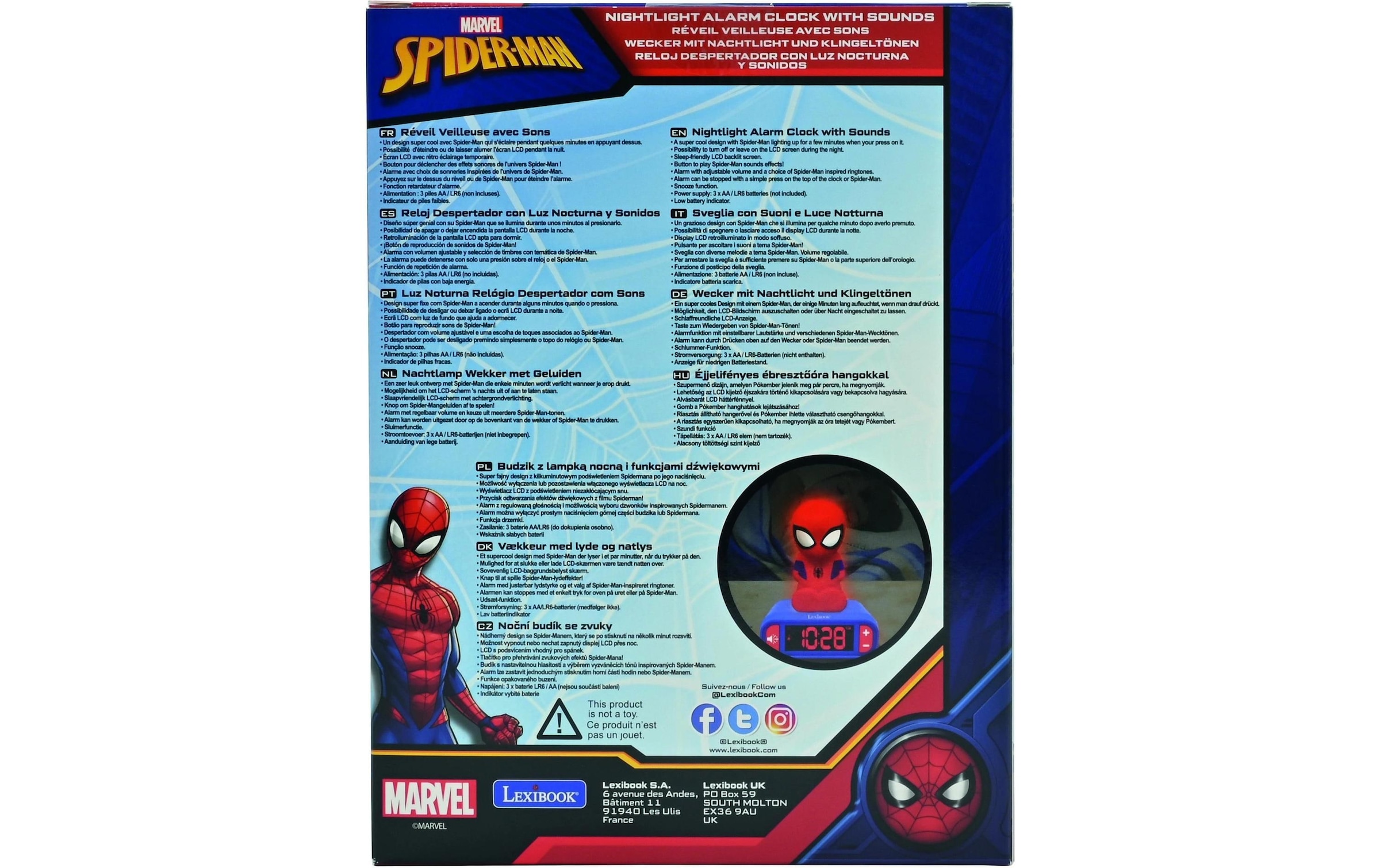 Lexibook® Kinderwecker »Spider-Man«