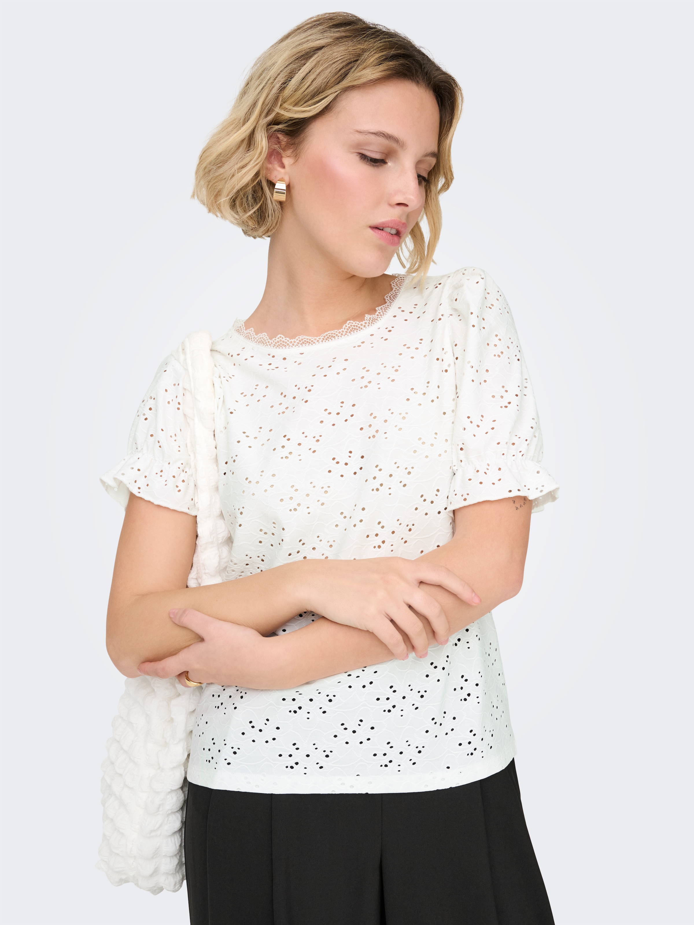 ONLY T-shirt à manches courtes »ONLNEW SMILLA LIFE S/S PUFF TOP JRS«