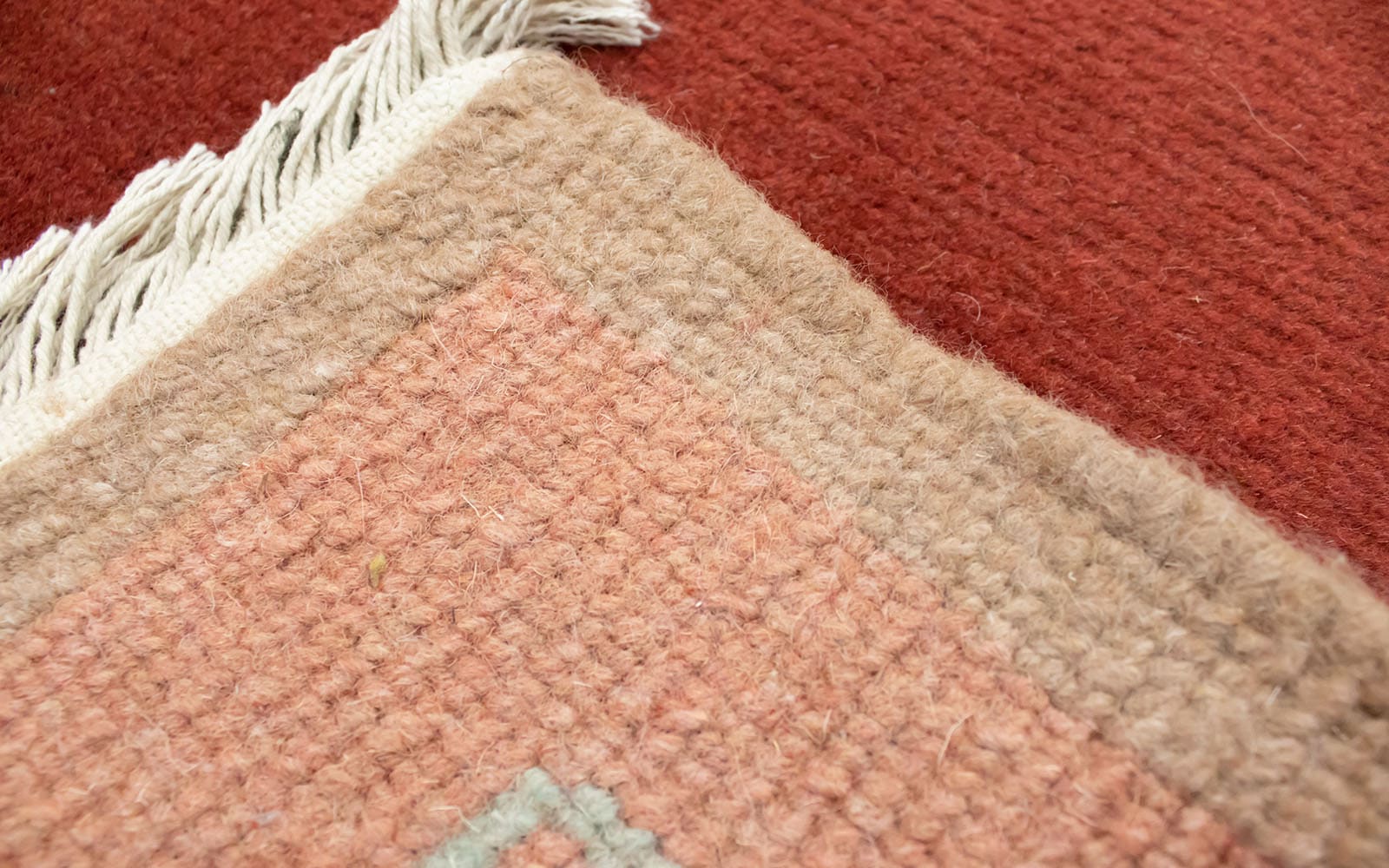 morgenland Wollteppich »Nepal Teppich handgeknüpft orange«, rechteckig, handgeknüpft