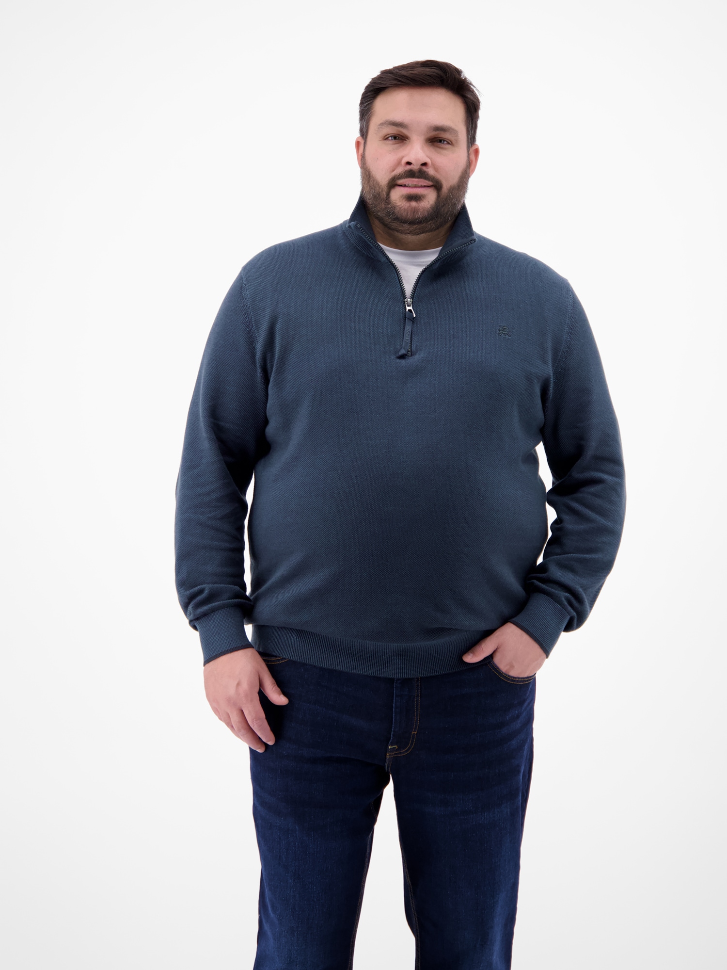 LERROS Troyer »LERROS Herren Stricktroyer in lebendiger Optik«