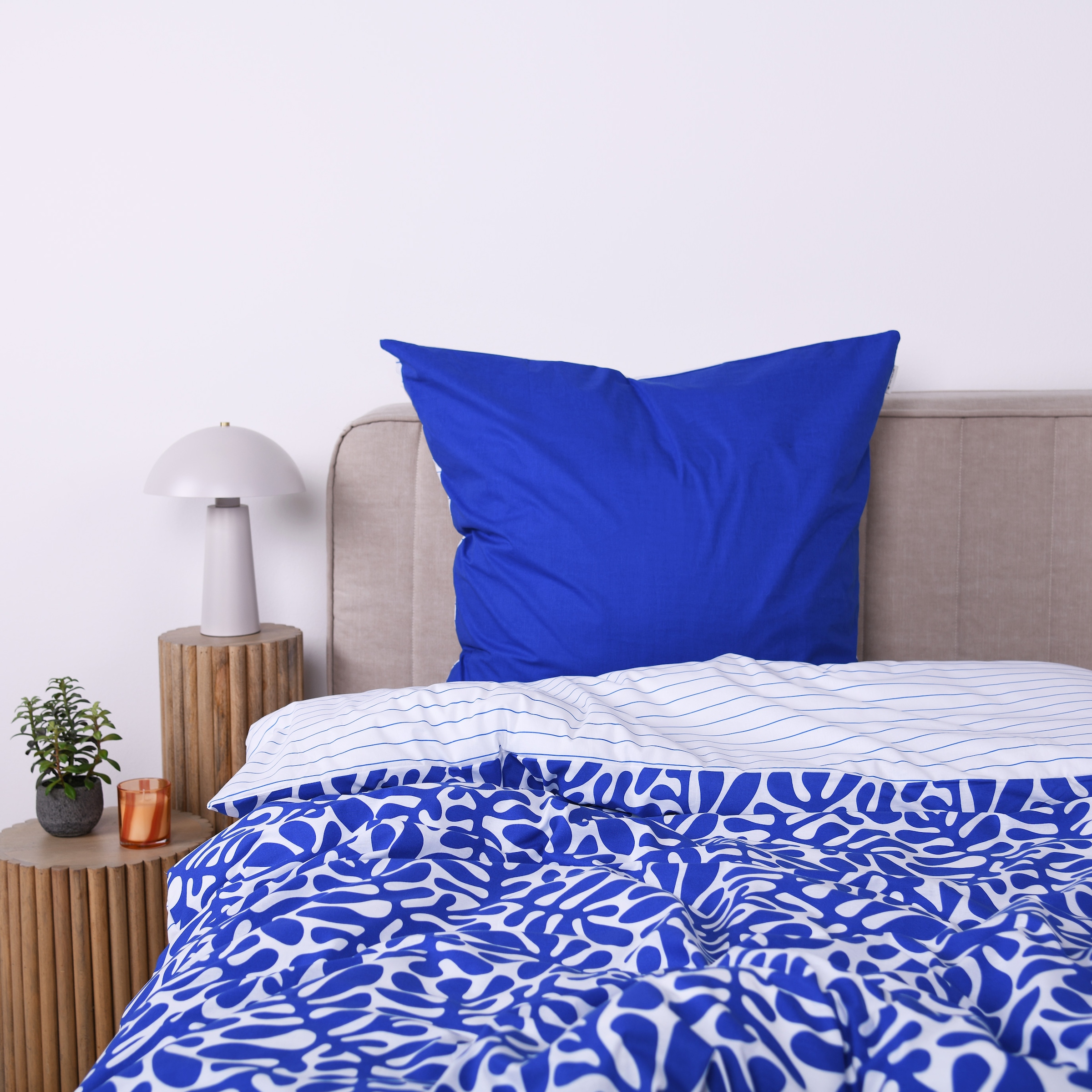 TOM TAILOR HOME Linge de lit »ORGANIC LEAVES in Gr. 135x200cm, 155x220cm oder 200x220cm« 2 cuis nouvelle chambre, avec fermeture éclair de marque colorée