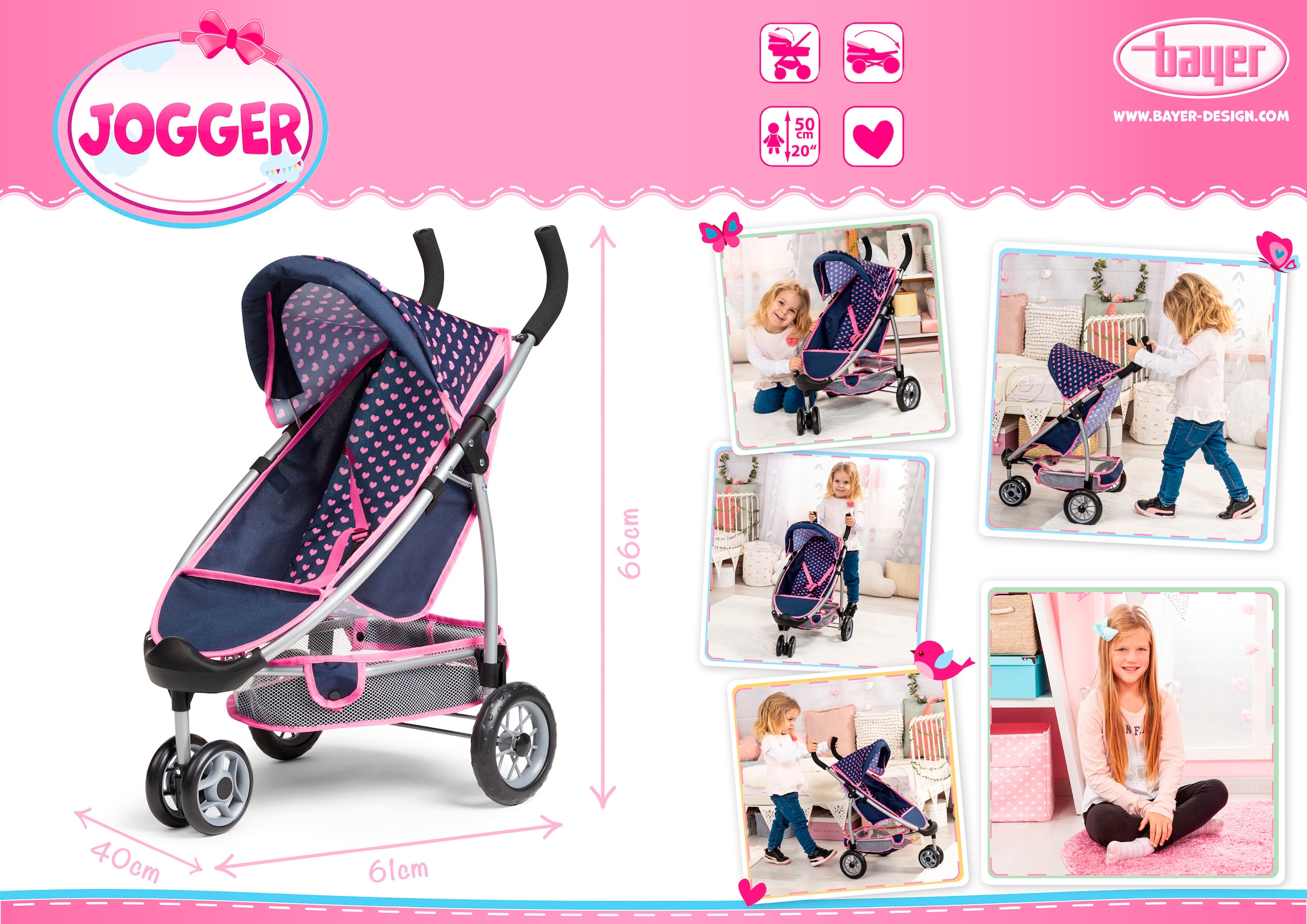 Bayer Puppenbuggy »Jogger Sport«