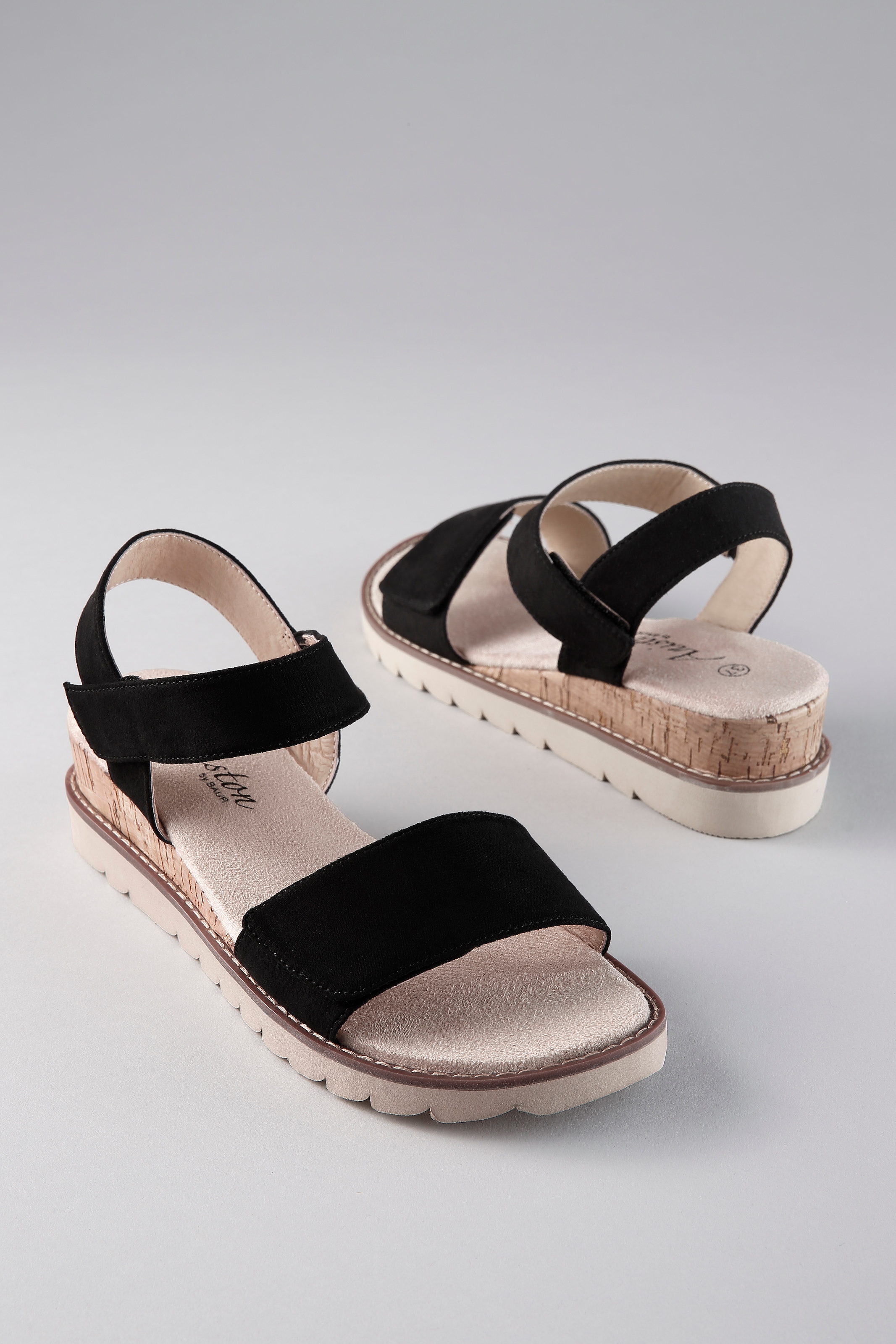 Image of Aniston SHOES Sandale Sommerschuh, Klettschuh, Keilabsatz - NEUE KOLLEKTION