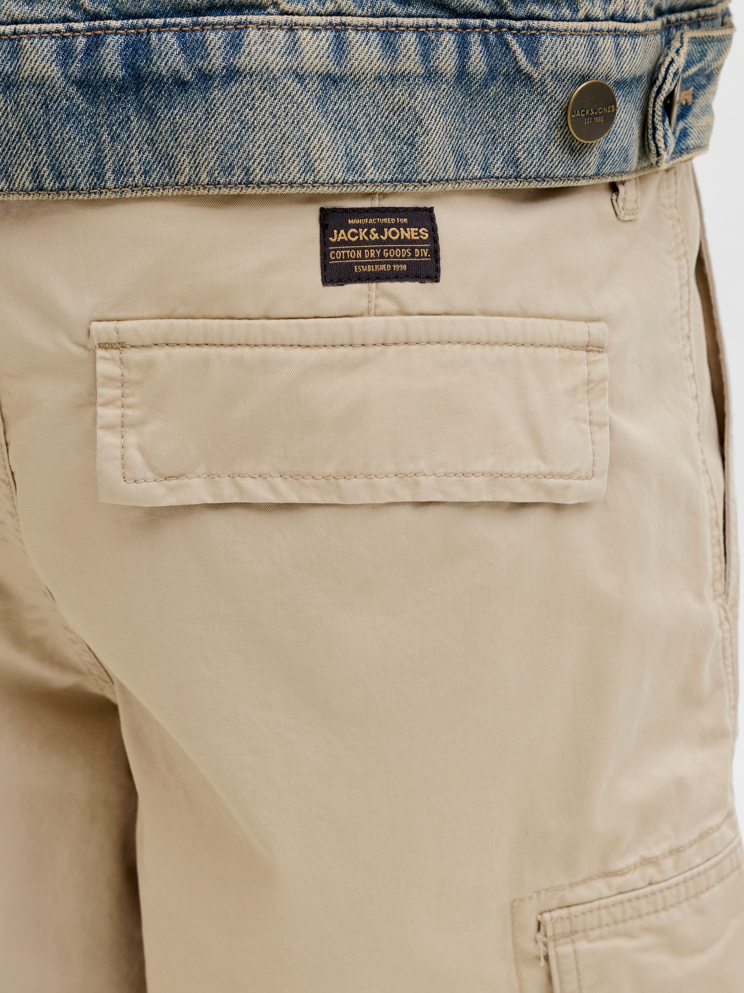 Jack & Jones PlusSize Cargoshorts »JPSTCOLE FRANK CARGO SHORT MID SN PLS«  mit Taschenbändern