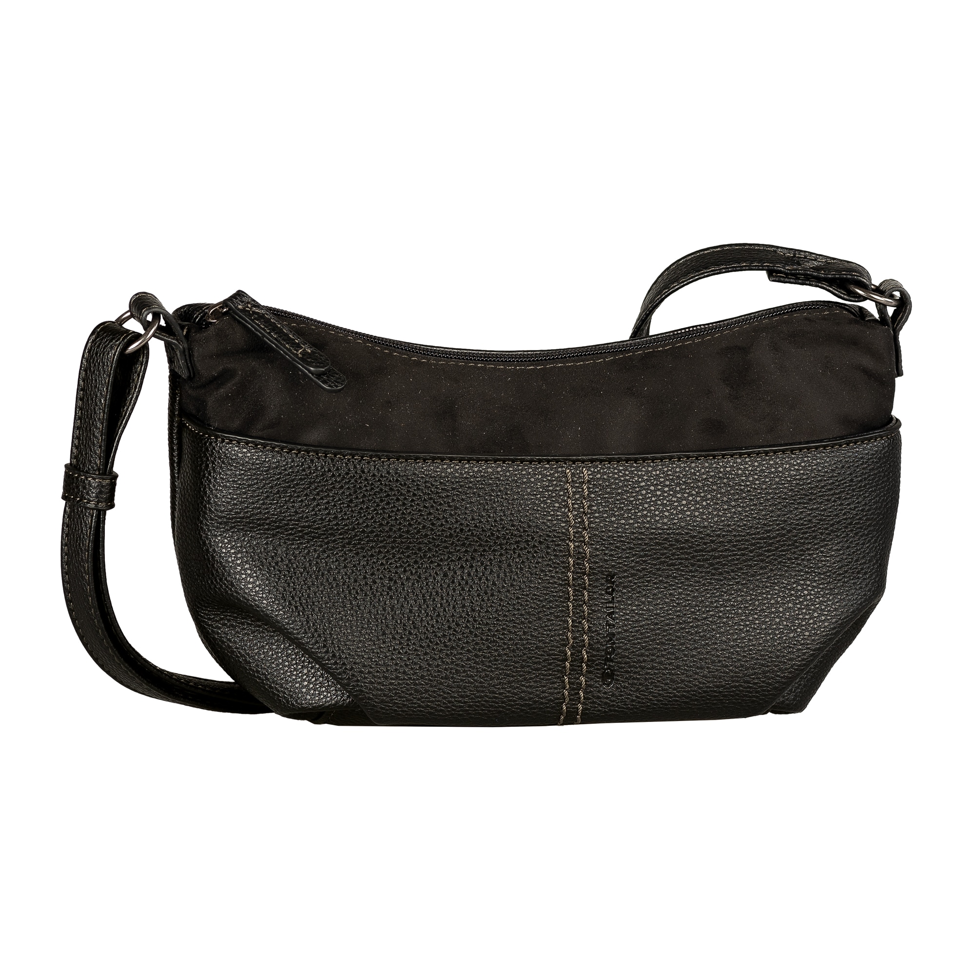 Image of TOM TAILOR Handtasche "Miha" weiches Veloursimitat mit soft genarbtem Lederimitat und viel Platz