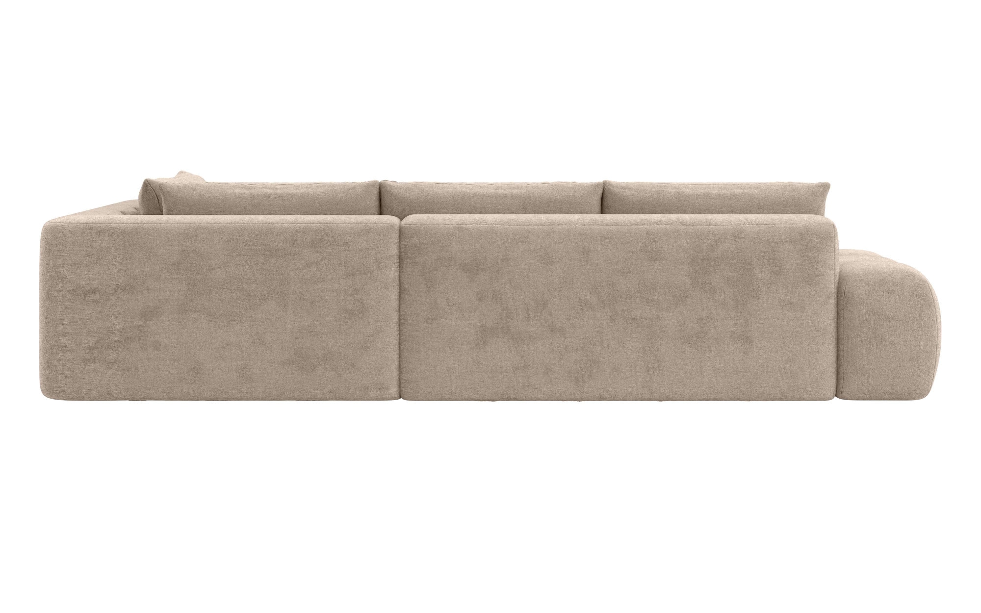INOSIGN Ecksofa »AZITA klein, L-Form, elegant und bequem Designsofa«, lose Rückenkissen, traumhafte Steppung, Masse B/T/H: 296/176,5/89 cm