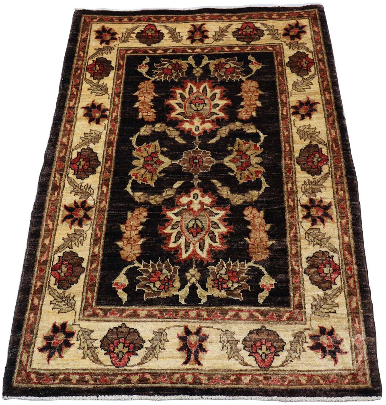 Image of morgenland Wollteppich »Ziegler Medaillon Marrone scuro 125 x 89 cm«, rechteckig, 0,7 mm Höhe, Handgeknüpft bei Ackermann Versand Schweiz