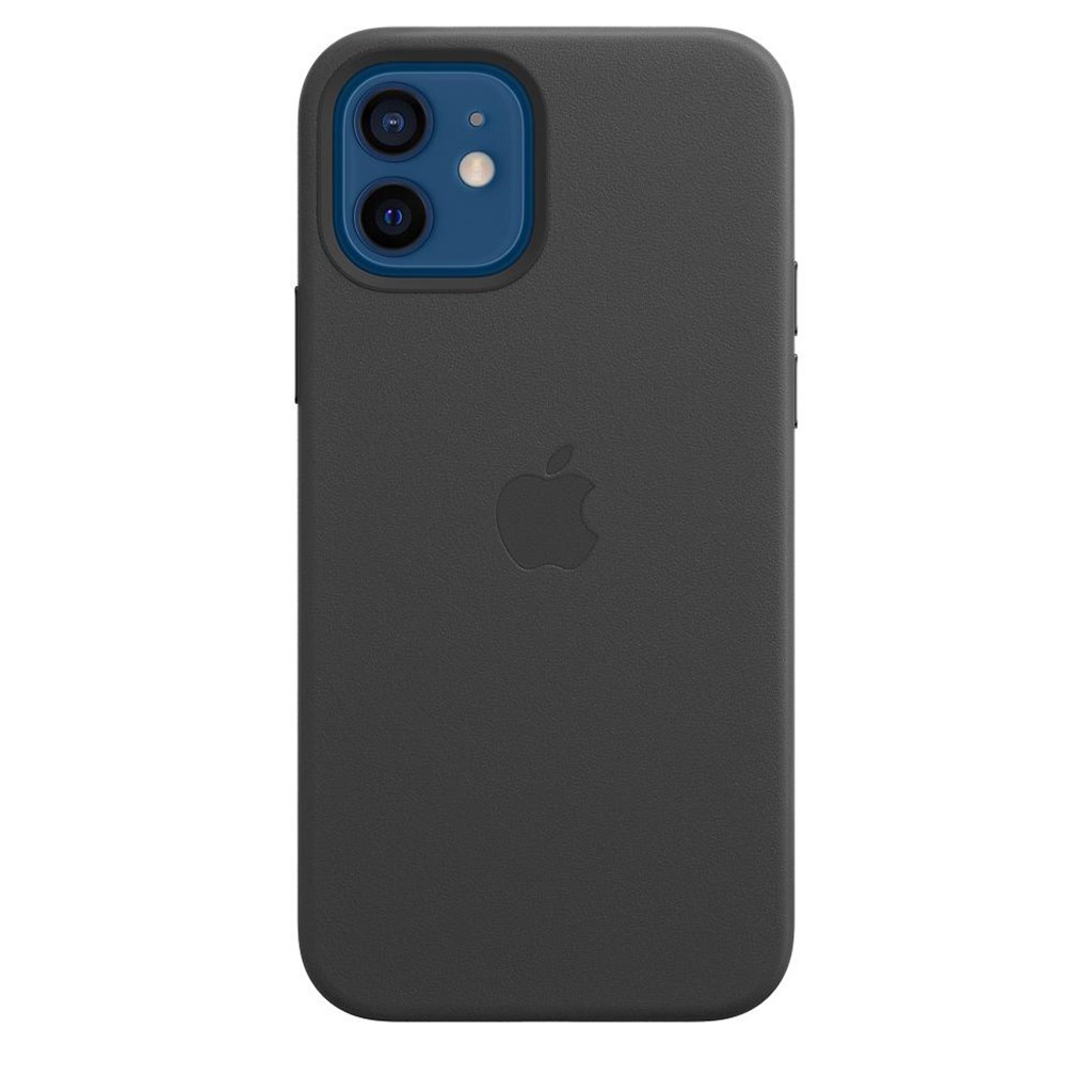 Apple Smartphone-Hülle »Apple iPhone 12/12 Pro Leder Case Mag Black«, iPhone 12-iPhone 12 Pro, 15,5 cm (6,1 Zoll), MHKG3ZM/A