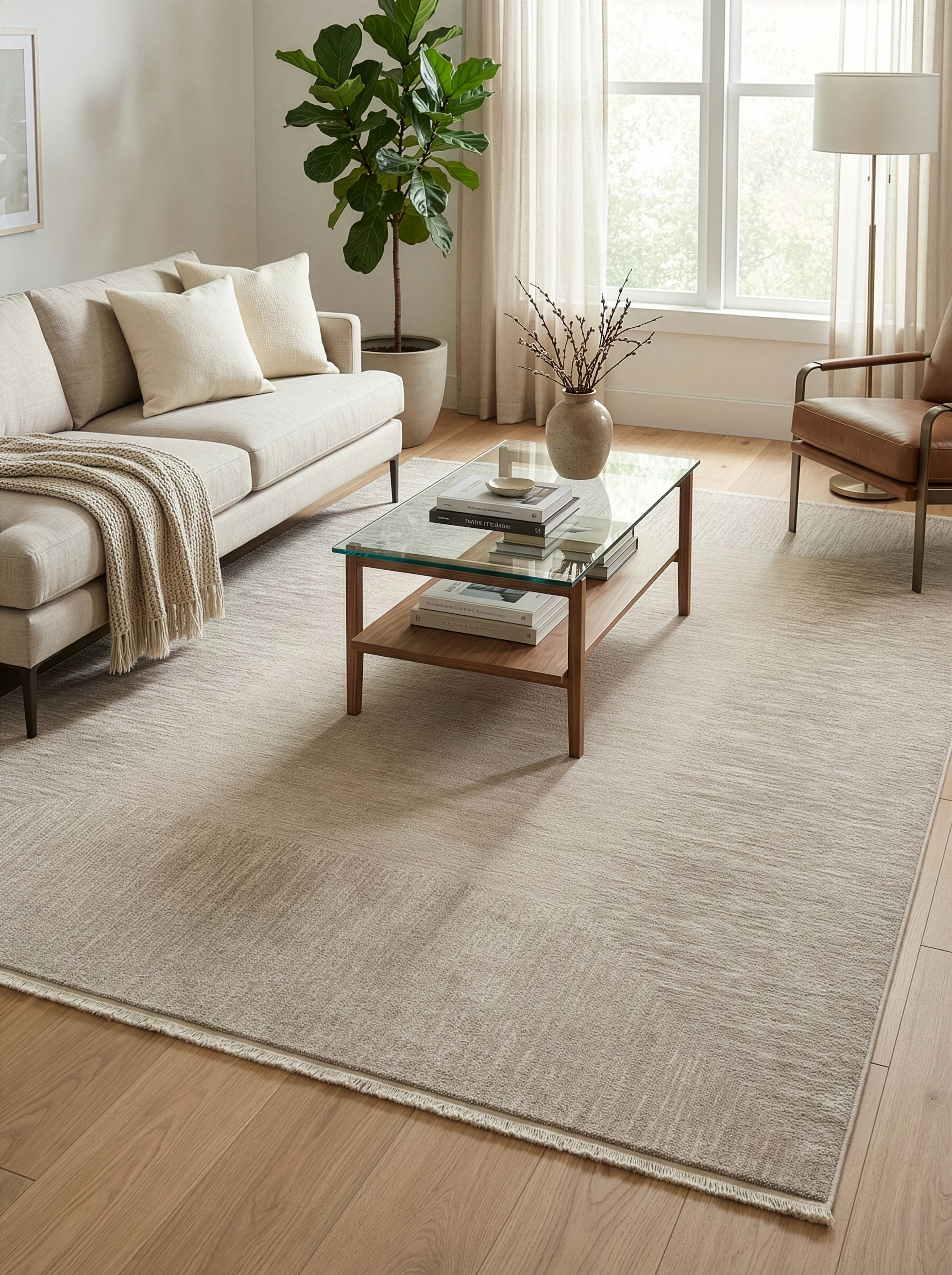 Calvin Klein home Teppich »Passages, mit Fransen, Designerteppich« rechteckig 5 mm Höhe Rahmen, meliert, Wohnzimmer, Schlafzimmer, Esszimmer