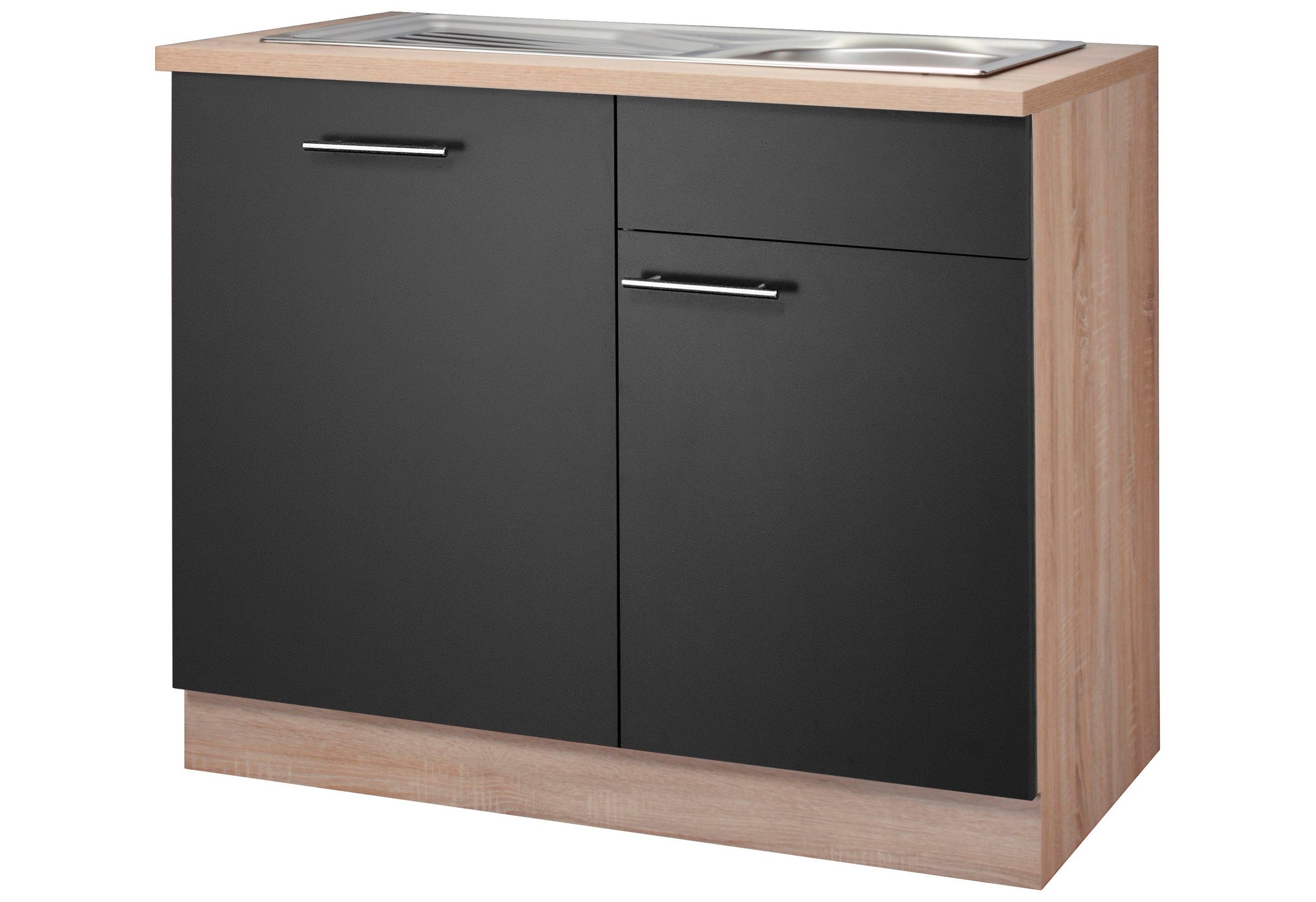 ♕ wiho Küchen Spülenschrank »Montana«, 110 cm breit, inkl. Tür/Griff/Sockel  für vollint. Geschirrspüler versandkostenfrei auf