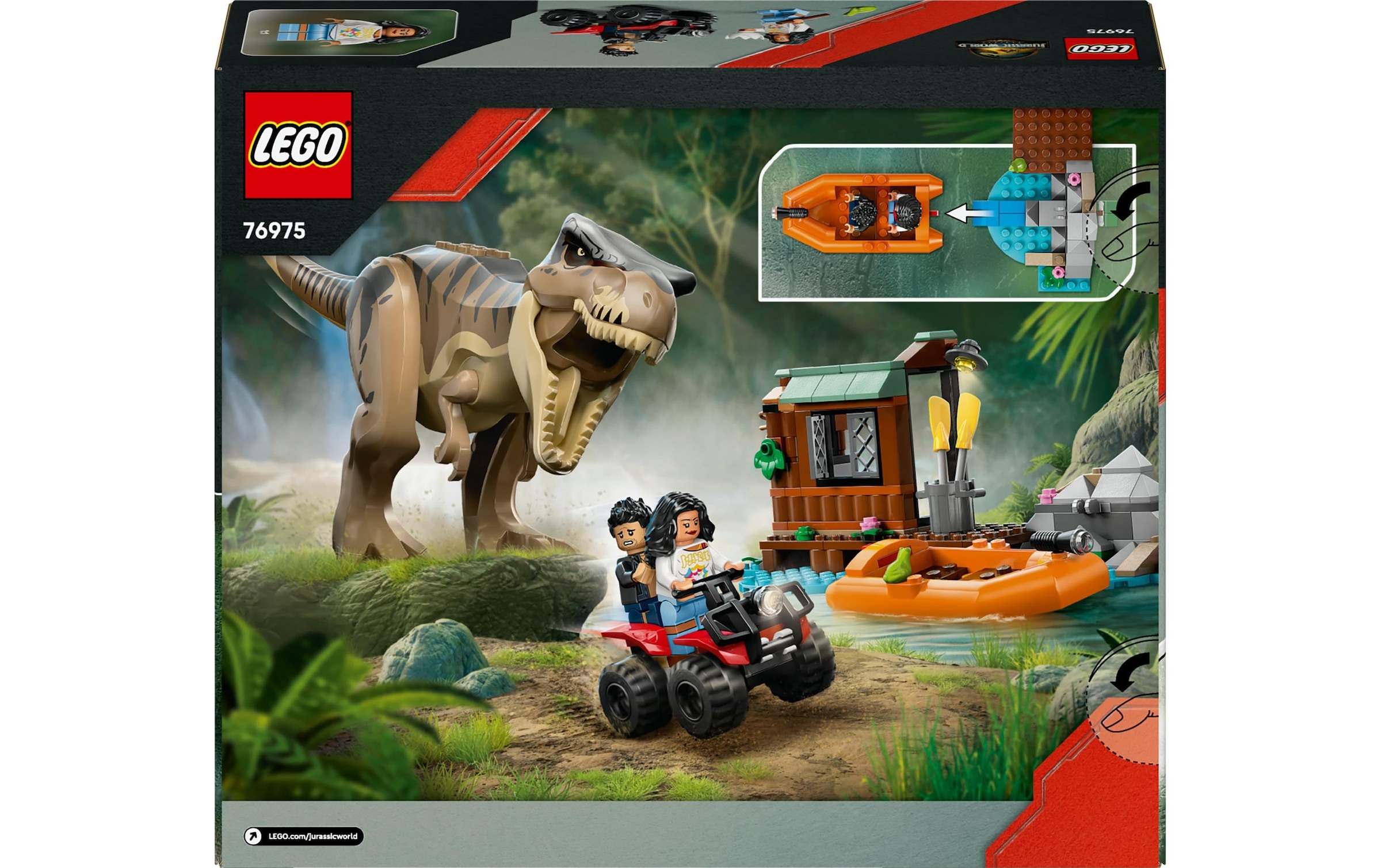 LEGO® Spielbausteine »Jurassic World Flucht vor dem T.Rex«
