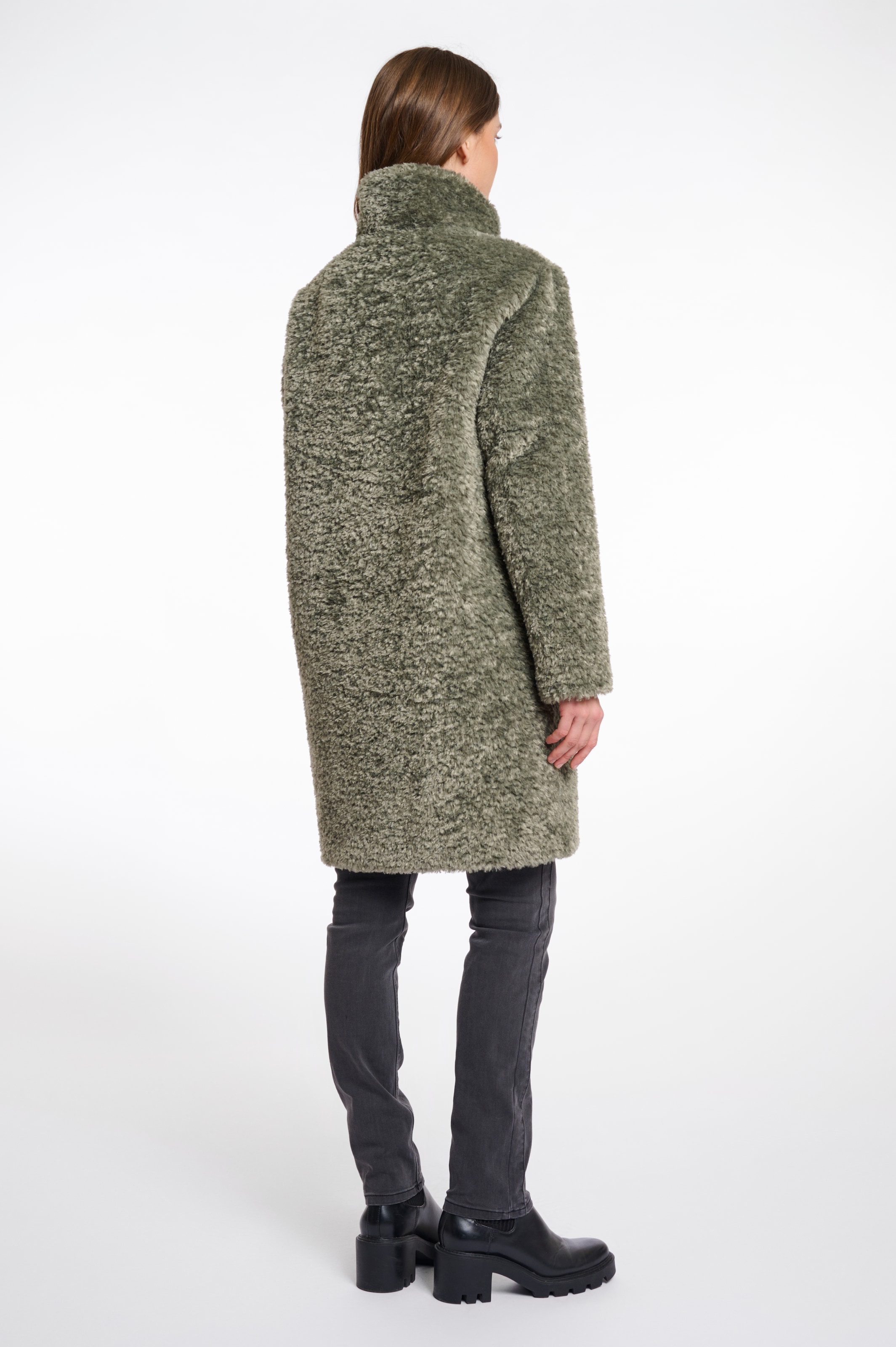Rino & Pelle Manteau court »ENA« in Teddyfell-Optik