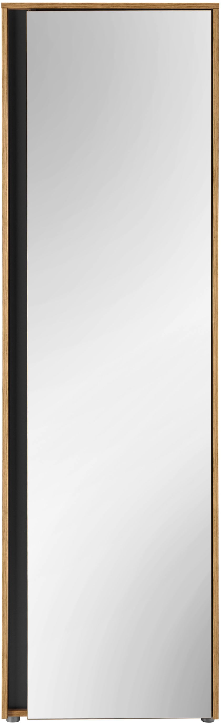 INOSIGN Garderobenschrank »GiRON/CiTY, moderner Garderobenschrank, Kleiderschrank mit Stauraum« Spiegeltür, Teleskopauszug, Tür beidseitig montierbar, 60 cm breit