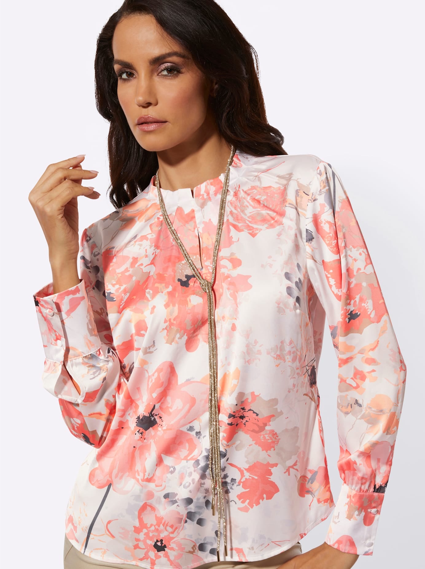 creation L Satinbluse