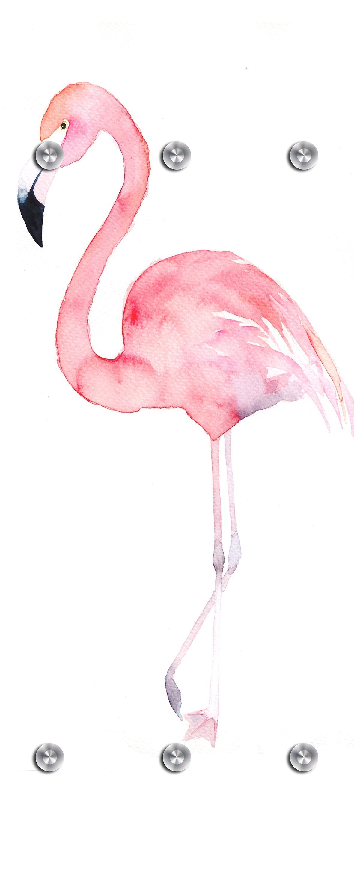 Image of queence Garderobenleiste »Flamingo«, mit 6 Haken, 50 x 120 cm bei Ackermann Versand Schweiz