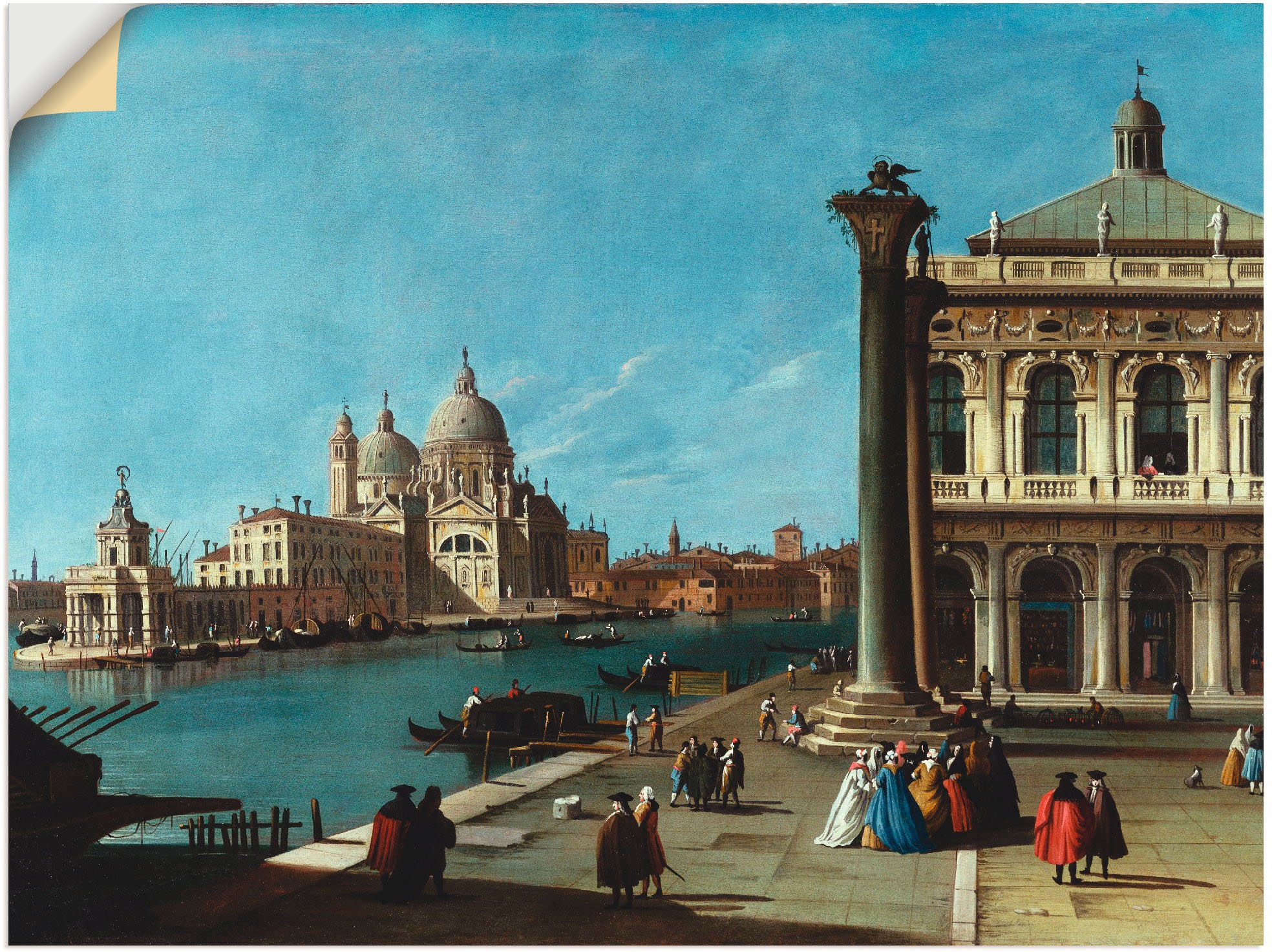 Image of Artland Wandbild »Die Einfahrt zum Canal Grande, Venedig«, Italien, (1 St.), in vielen Grössen & Produktarten -Leinwandbild, Poster, Wandaufkleber / Wandtattoo auch für Badezimmer geeignet bei Ackermann Versand Schweiz