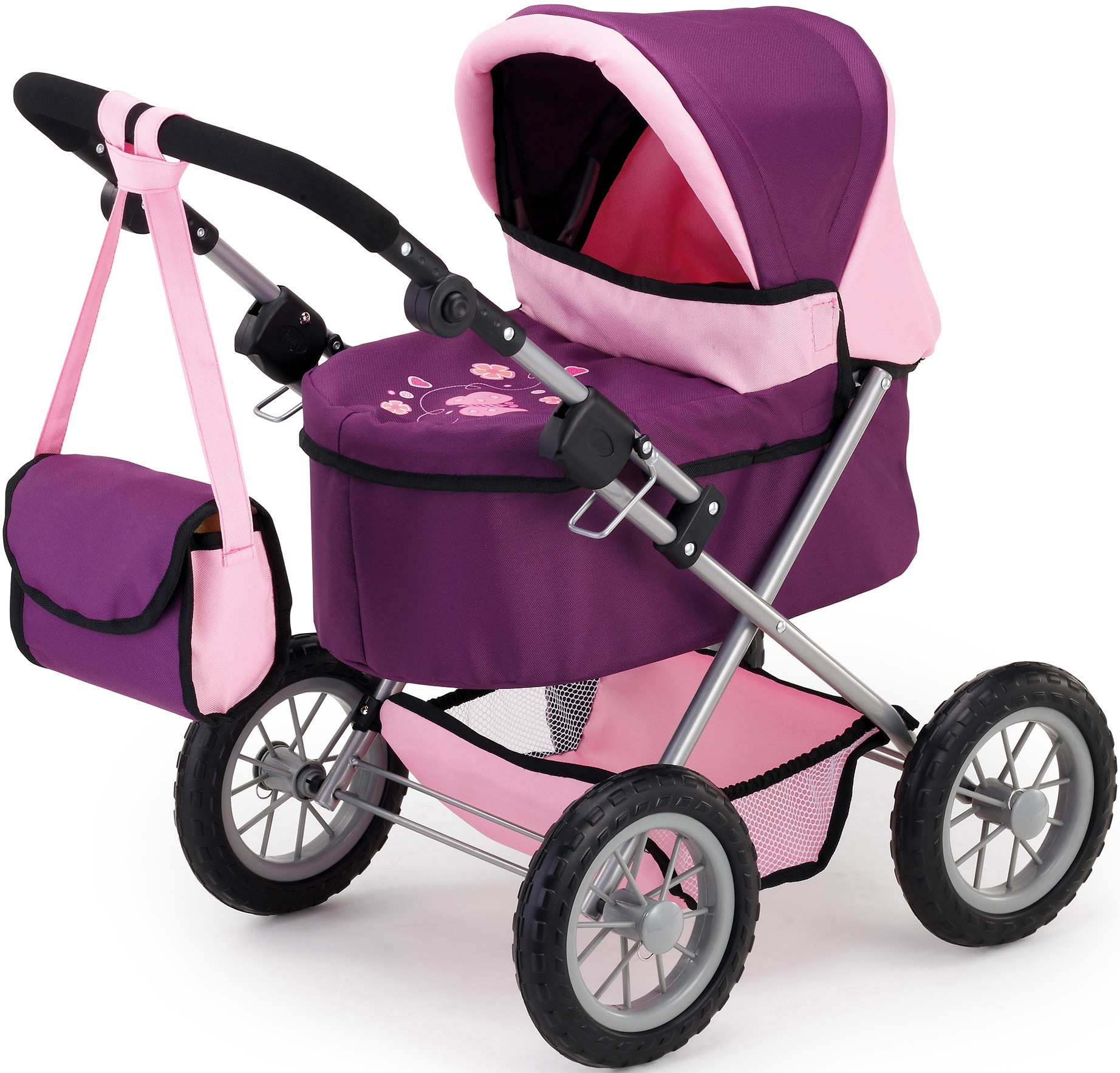 Image of Bayer Puppenwagen »Trendy, lila/pflaume«, mit Wickeltasche bei Ackermann Versand Schweiz