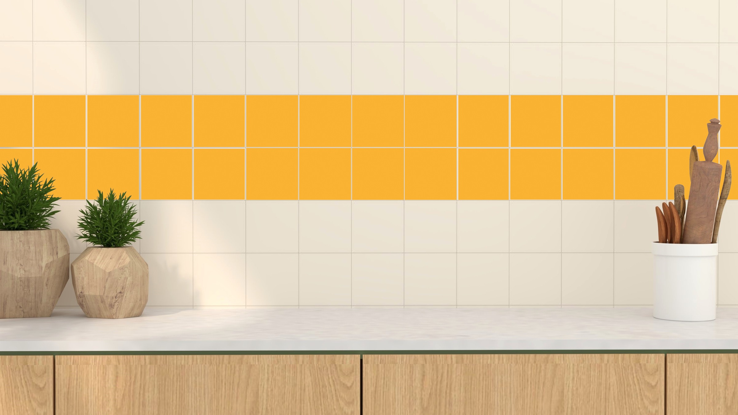 queence Fliesenaufkleber »Unifarben« Stickerfliesen, selbstklebend, Sticker, 12er Set