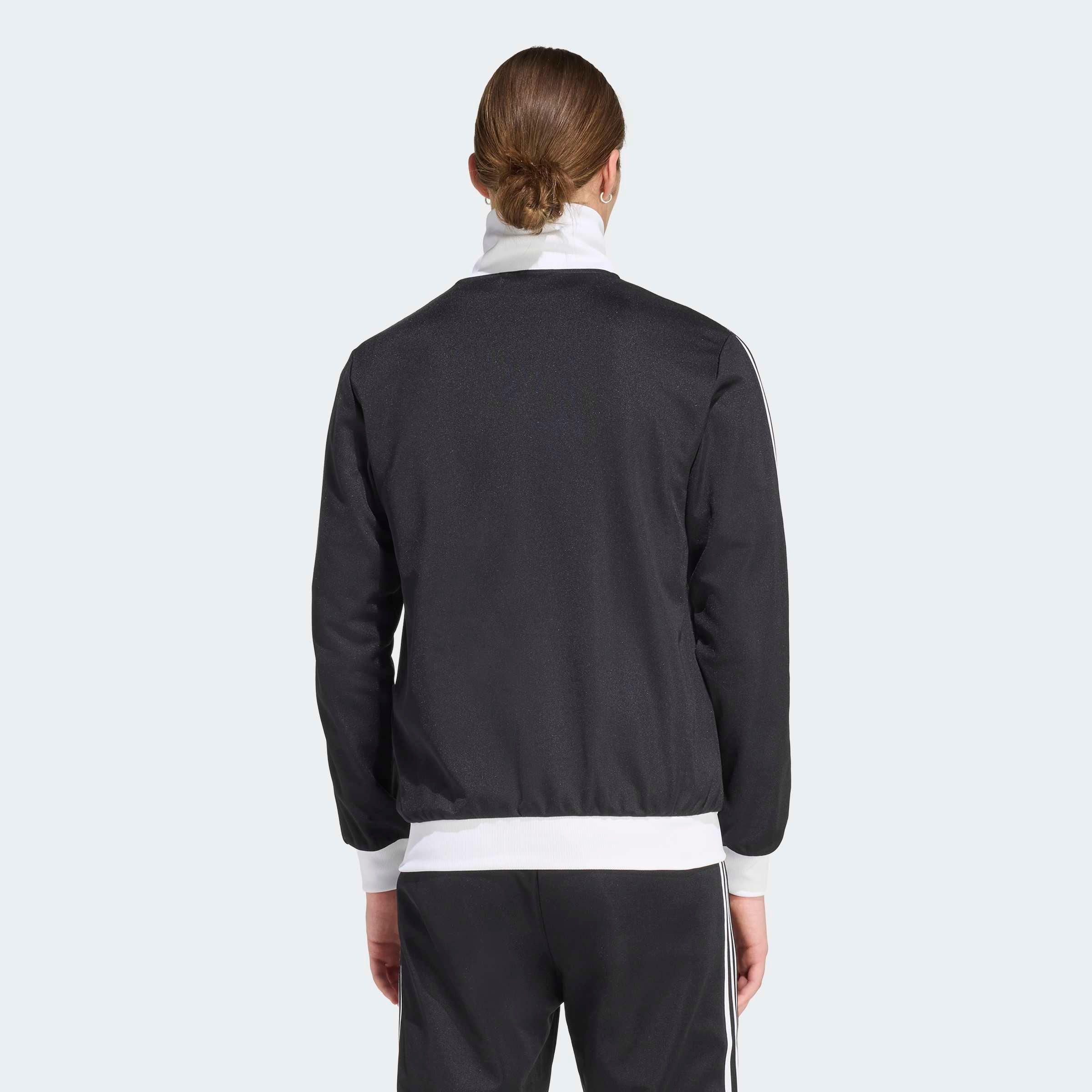 adidas Originals Trainingsjacke »BECKENBAUER ORIGINALS« mit Rundhalsausschnitt, aus Baumwolle und Polyester, in normaler Länge