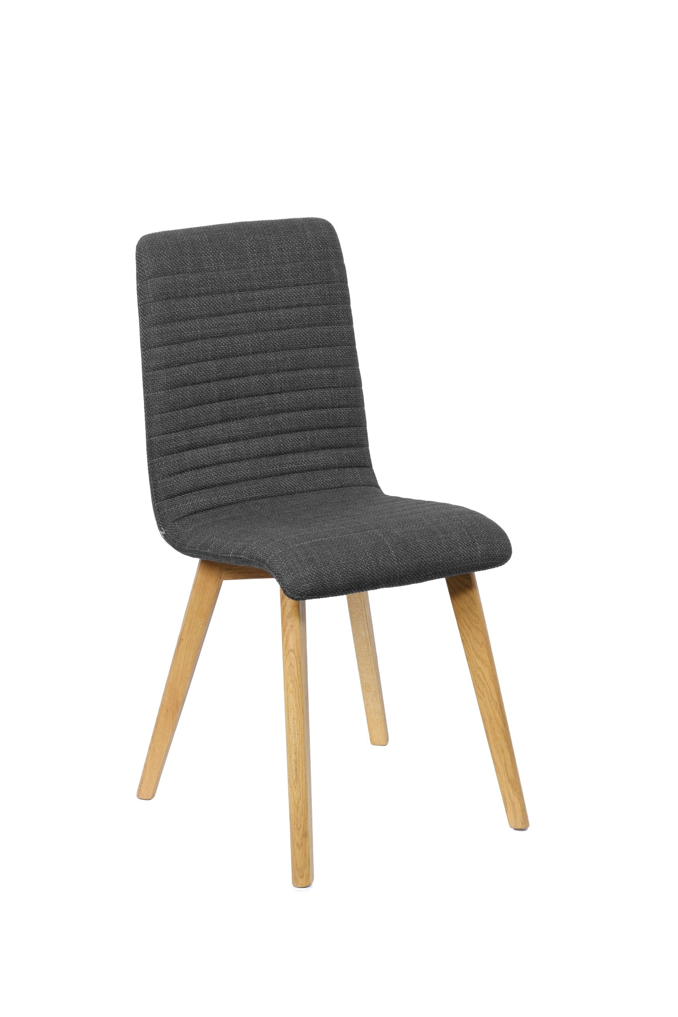 Home affaire 4-Fussstuhl »Arosa Esszimmerstuhl, Polsterstuhl, Küchenstuhl, Speisestuhl, Essstuhl«, (Set), 2 St., Chenille, 2er-Set, Beine aus Massivholz Eiche oder Buche, mit gestepptem Stoff