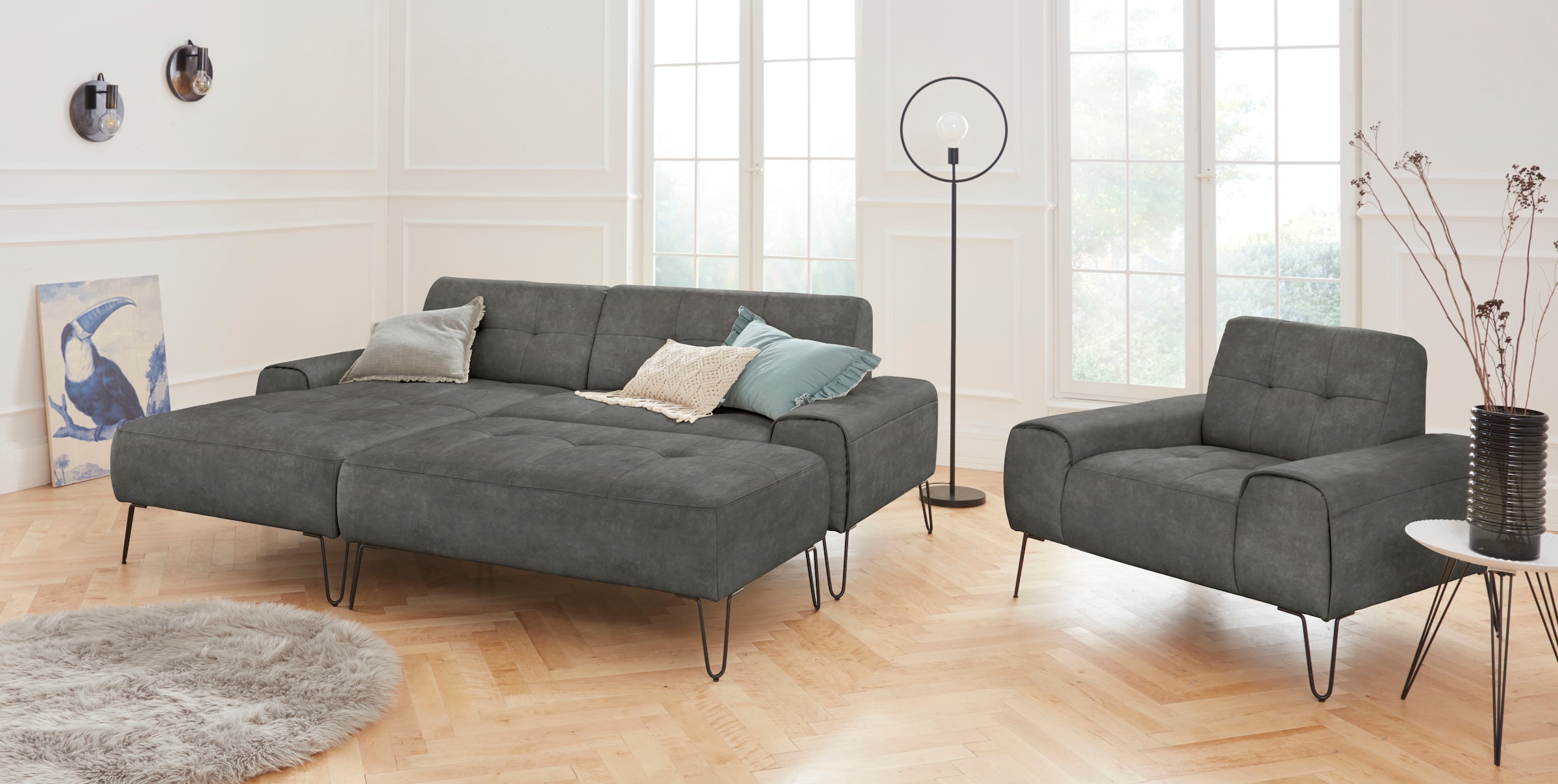 exxpo - sofa fashion Sessel »Taranto, Loungesessel«