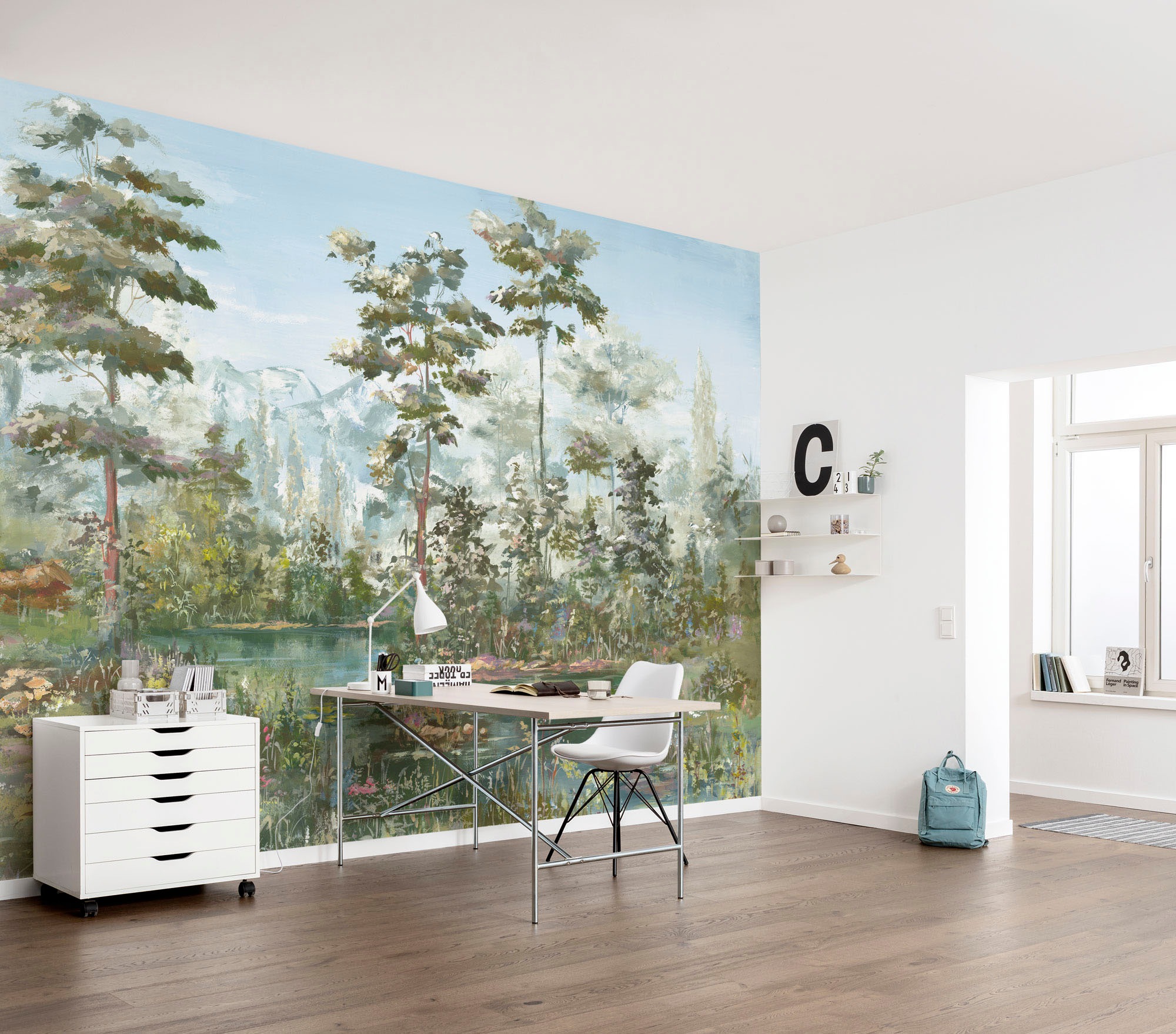 Komar Vliestapete »Digitaldruck Vlies - Harmonic Homeland - Grösse 400 x 250 cm«, bedruckt, Wohnzimmer, Schlafzimmer