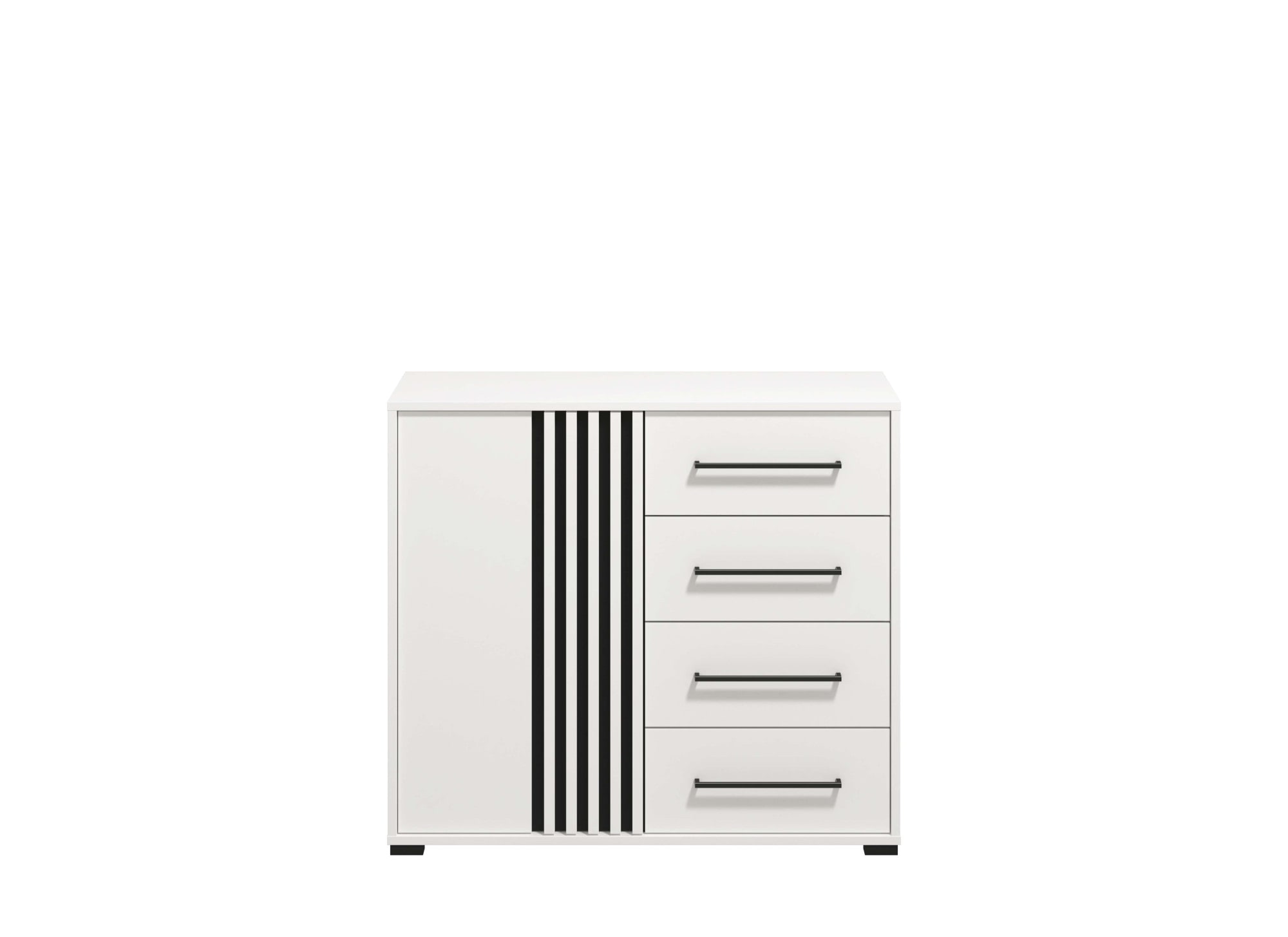 INOSIGN Kommode »Ascalon Sideboard, Breite 138 oder 93 cm, mit ABS Schutzkanten«, 3D Optik durch Lamellen/ Paneele, FSC-zertifizierter Holzwerkstoff