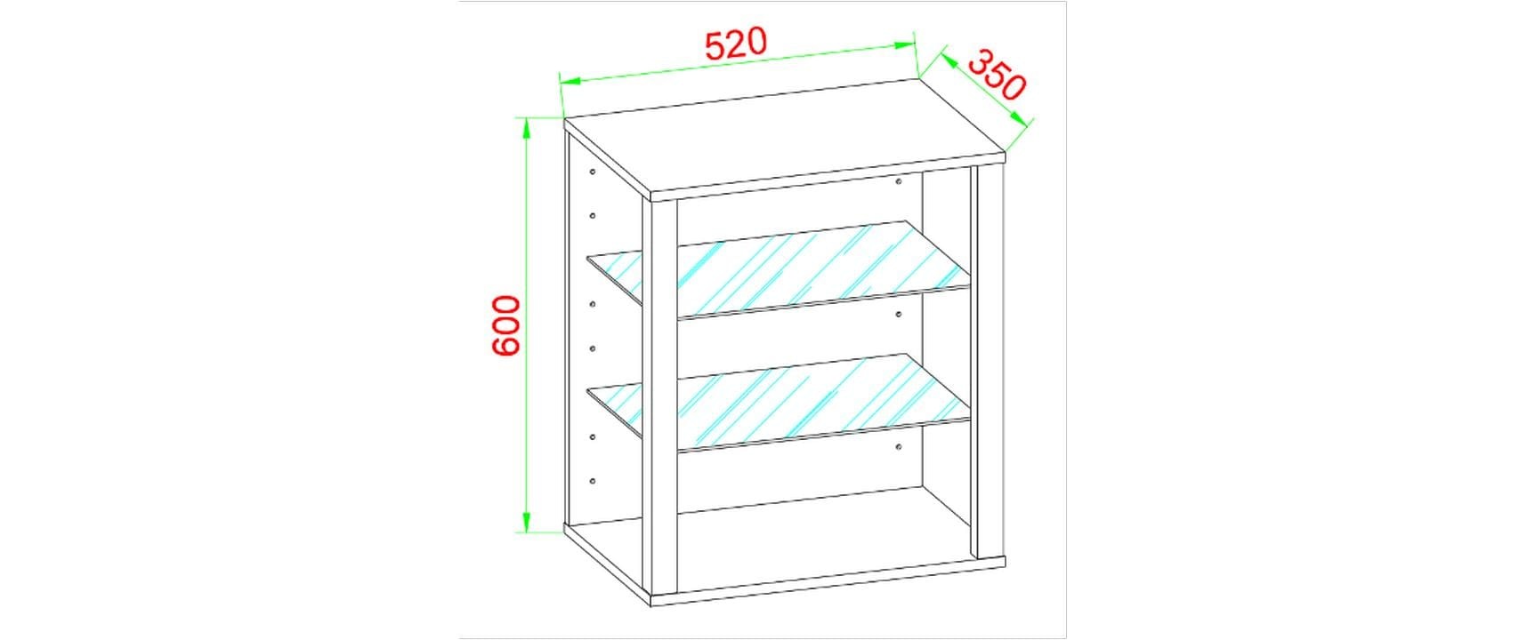 VCM Vitrines »Glasol S 52 x 60 cm«