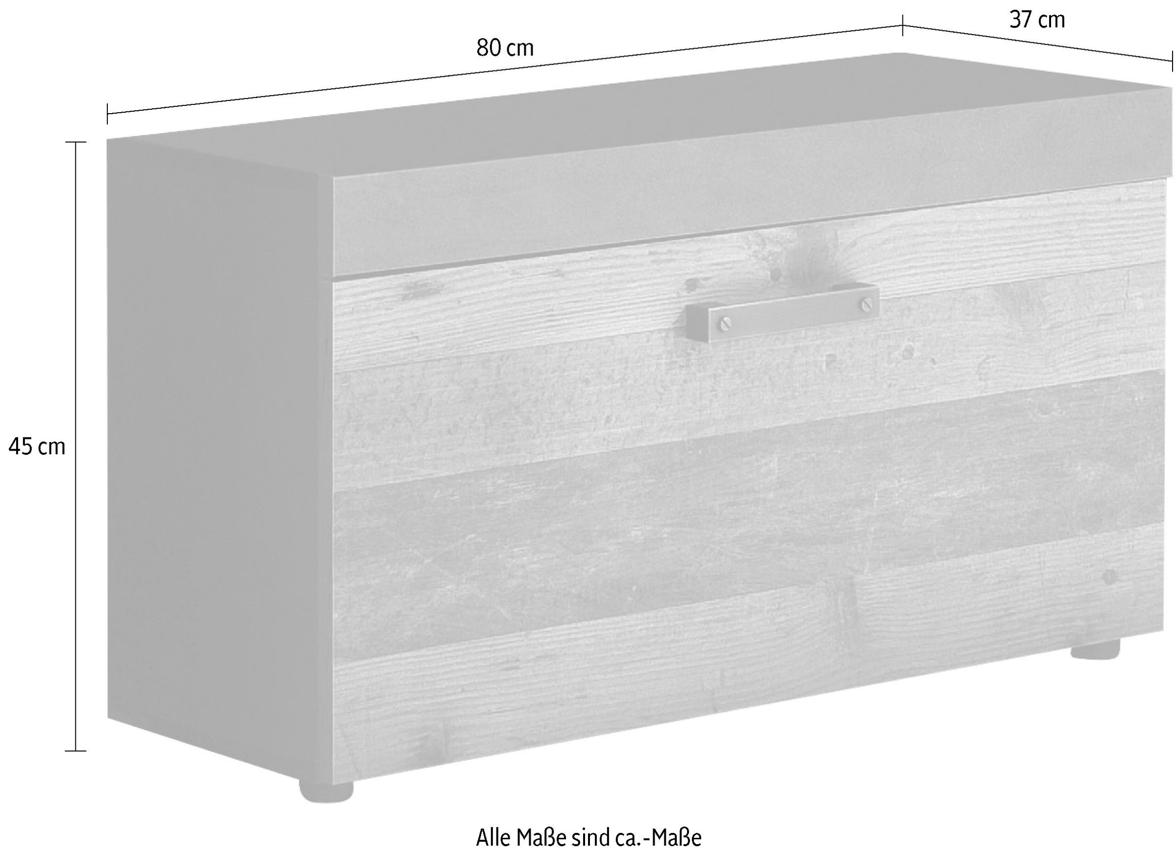 Home affaire Banc »Ilana« Sitzbank mit Klappe & Stauraum - (B/T/H) 80/37/45 cm