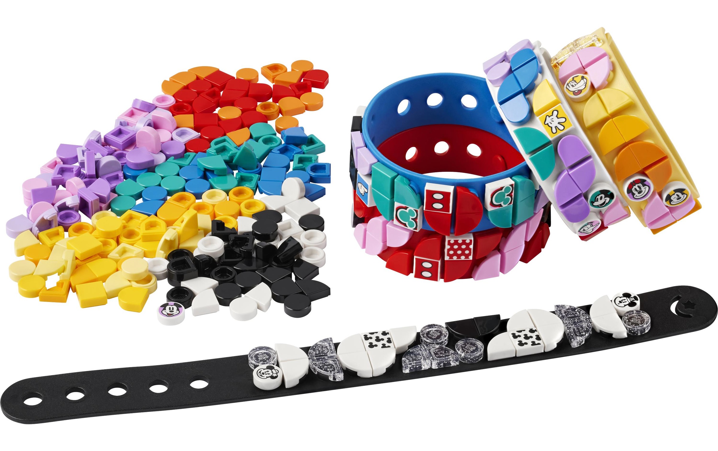 LEGO® Konstruktionsspielsteine »LEGO DOTS Mickys Armband-Kreativse«, (349 St.)