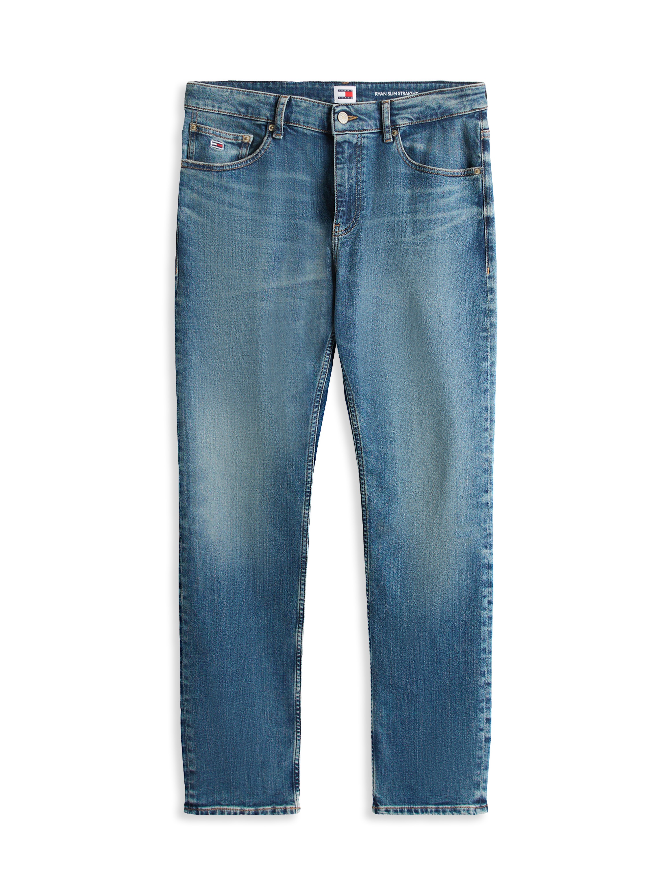 Tommy Jeans Slim-fit-Jeans »Ryan Regular Slim Straight«, Slim‑Straight‑Jeans aus hochwertigem Denim regulärer Leibhöhe